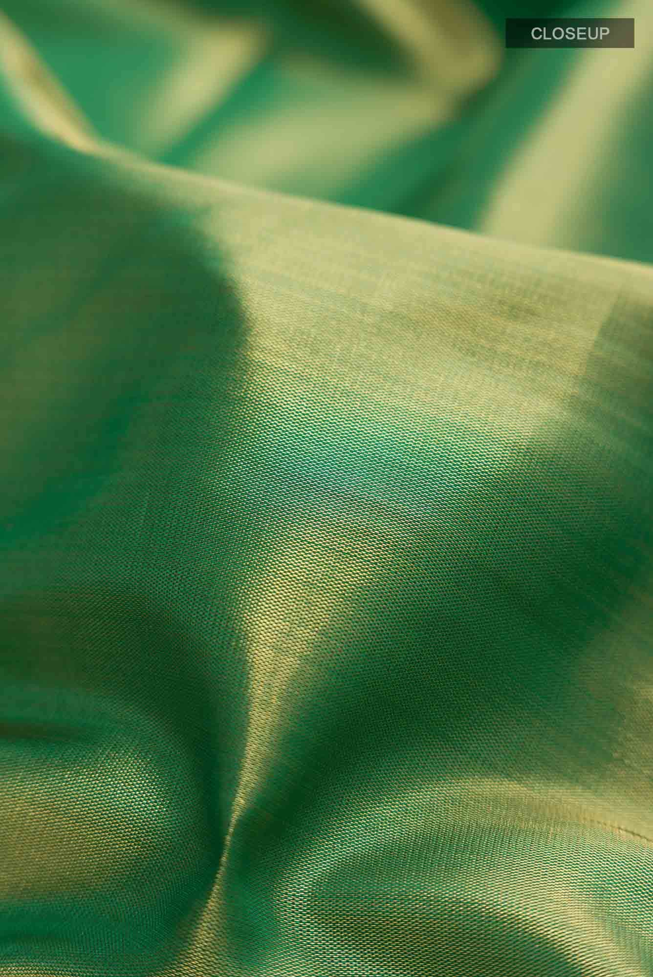 Green Blended Art Silk Saree