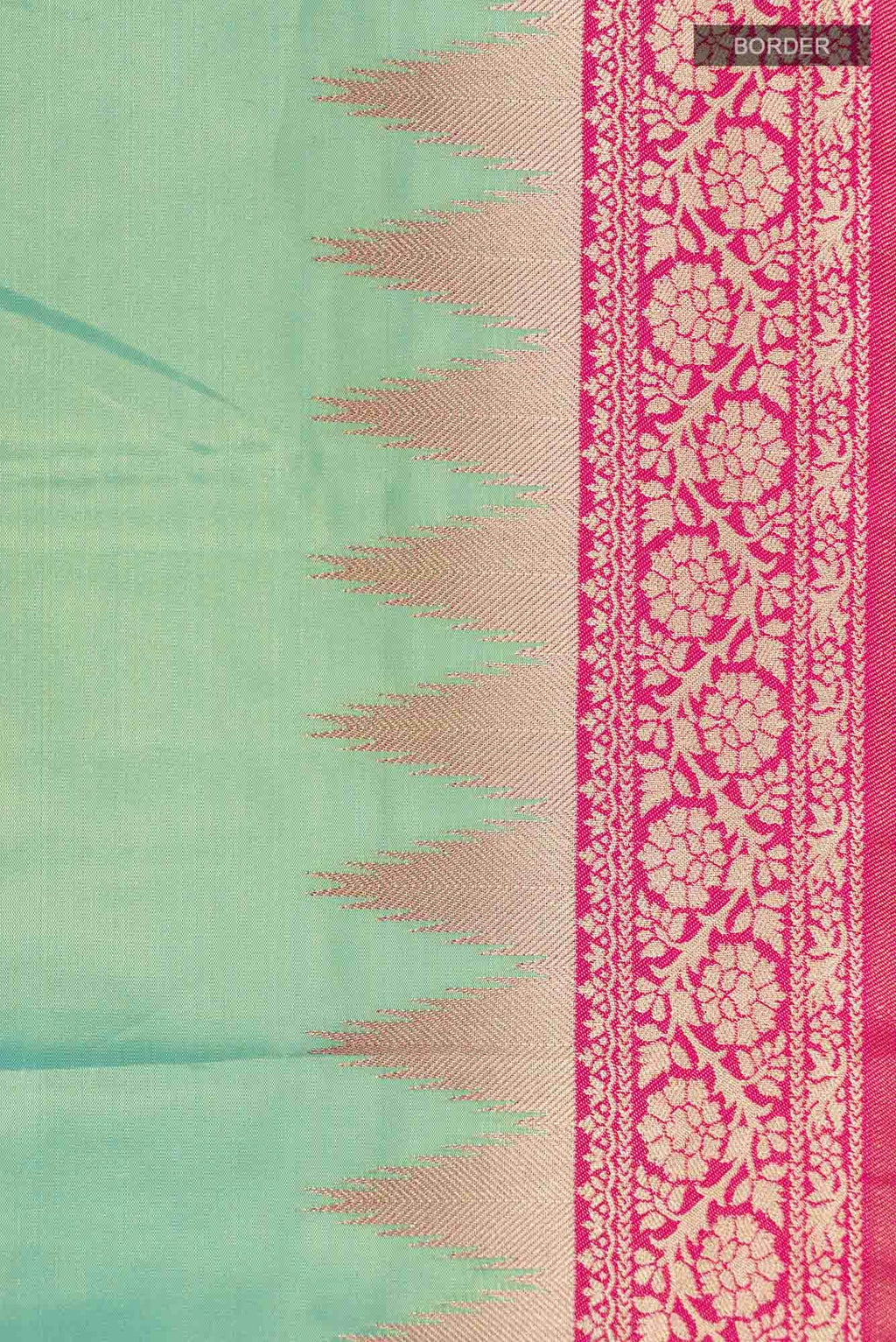Green Blended Art Silk Saree