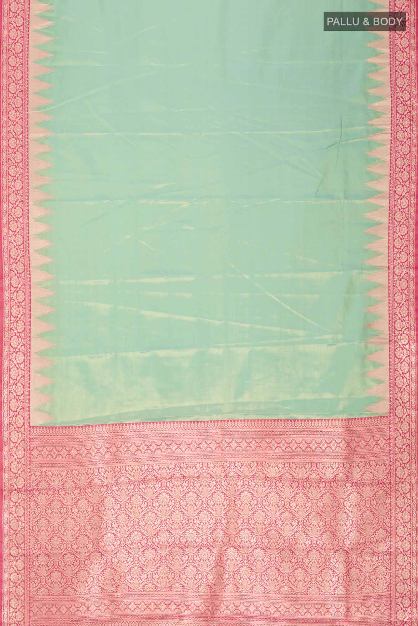 Green Blended Art Silk Saree