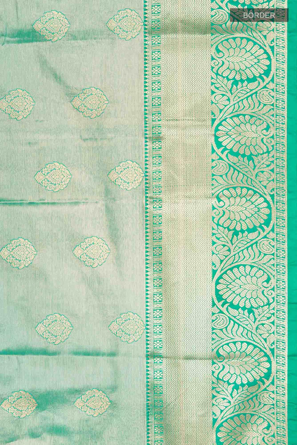 Green Blended Art Silk Saree