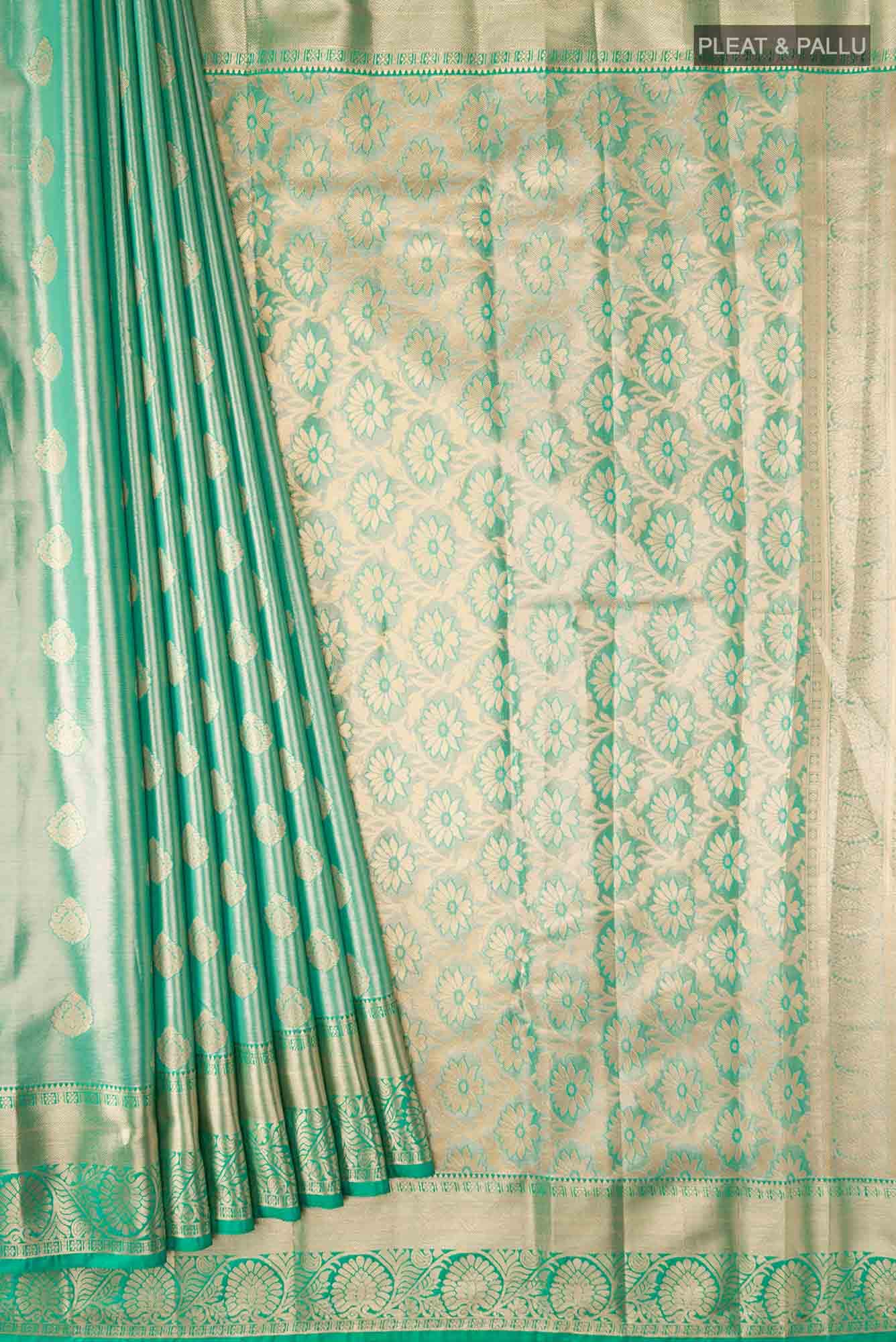 Green Blended Art Silk Saree