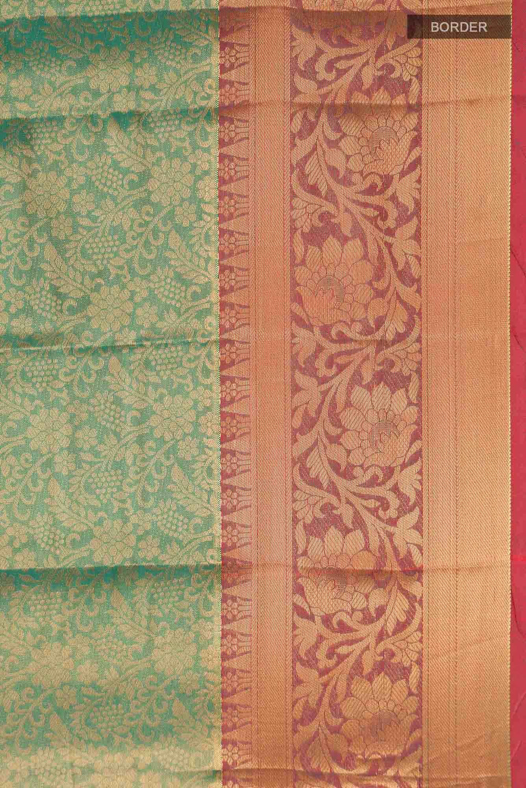Green Blended Art Silk Saree