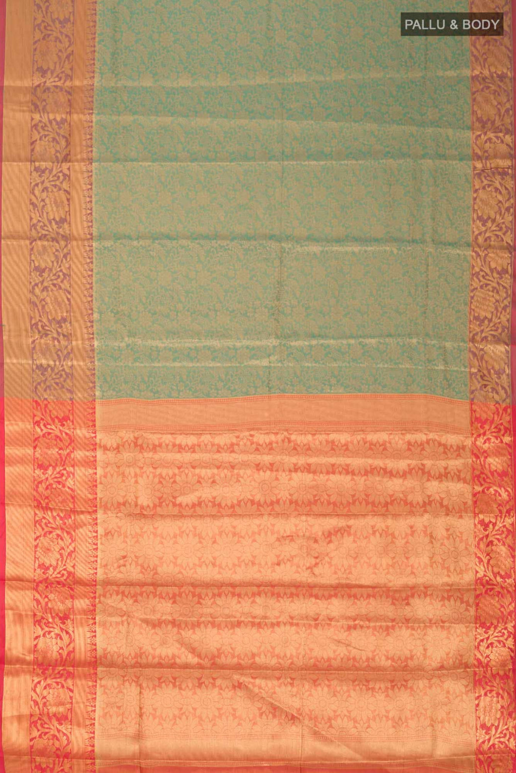 Green Blended Art Silk Saree