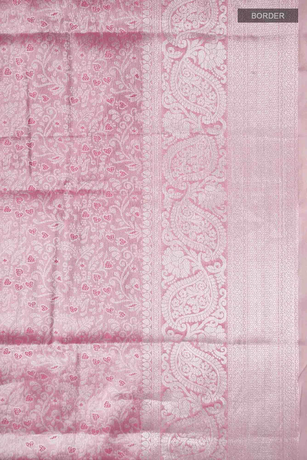 Rose pink Blended Art Silk Saree