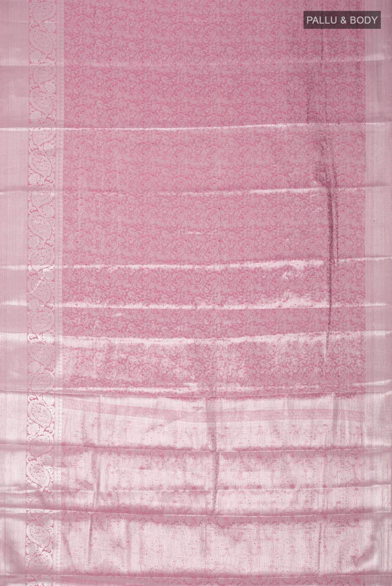 Rose pink Blended Art Silk Saree