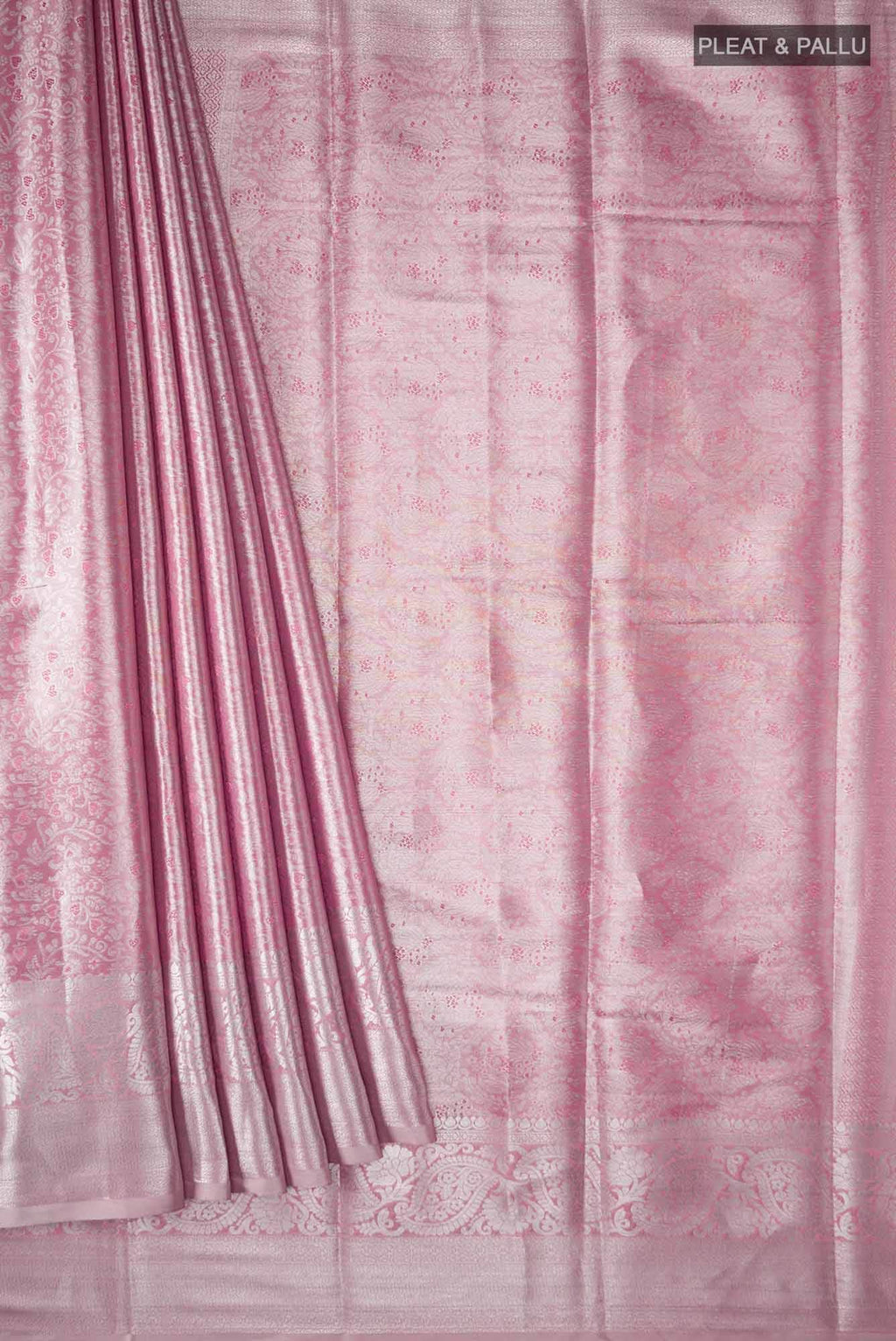 Rose pink Blended Art Silk Saree