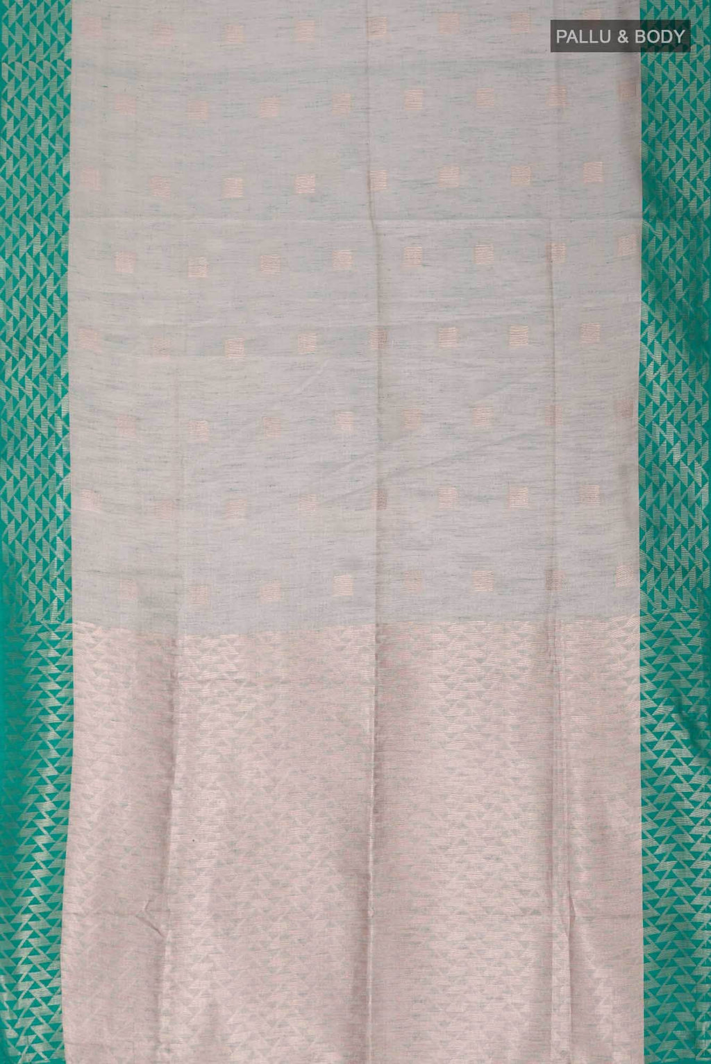 Green Blended Tussar Silk Saree