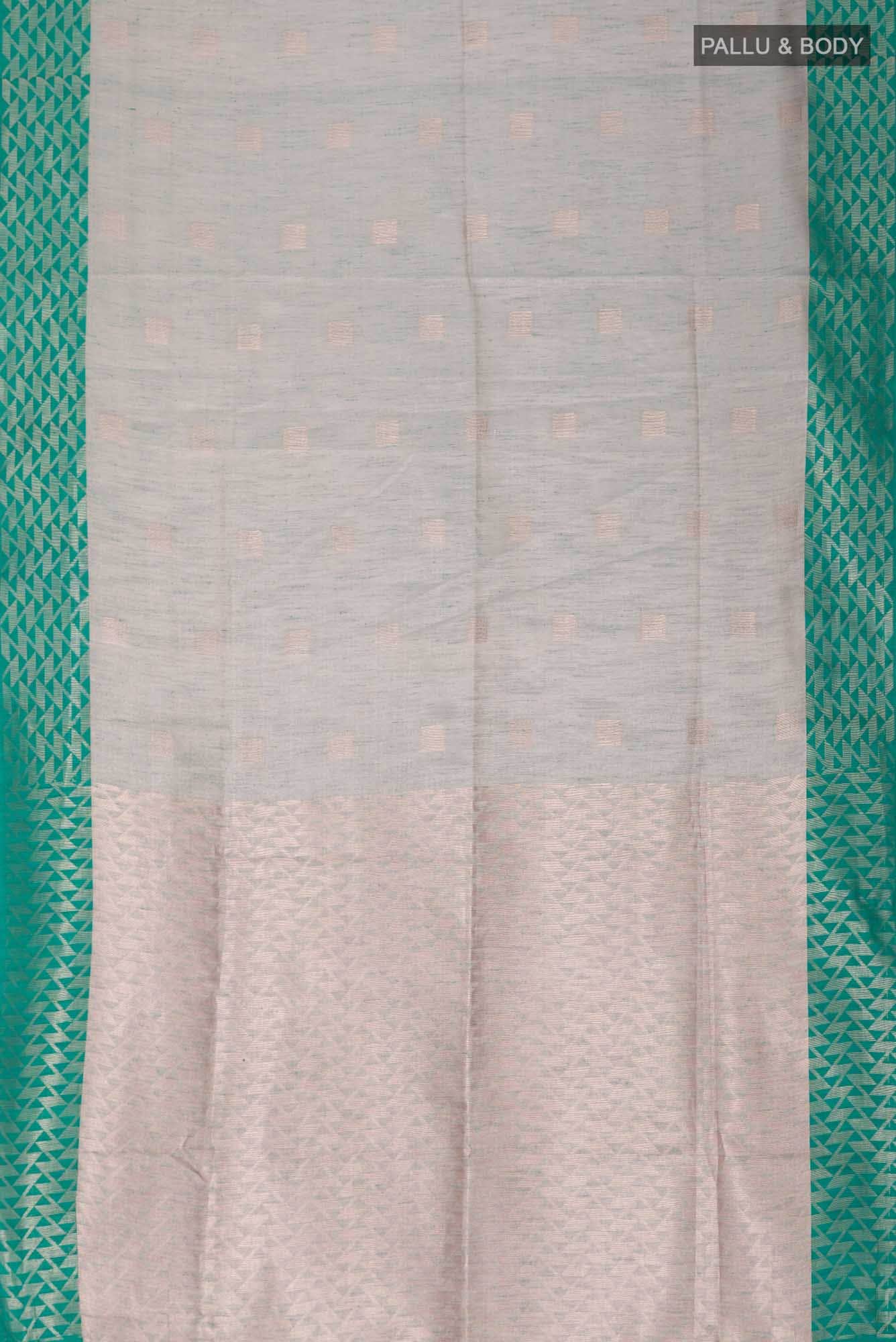 Green Blended Tussar Silk Saree