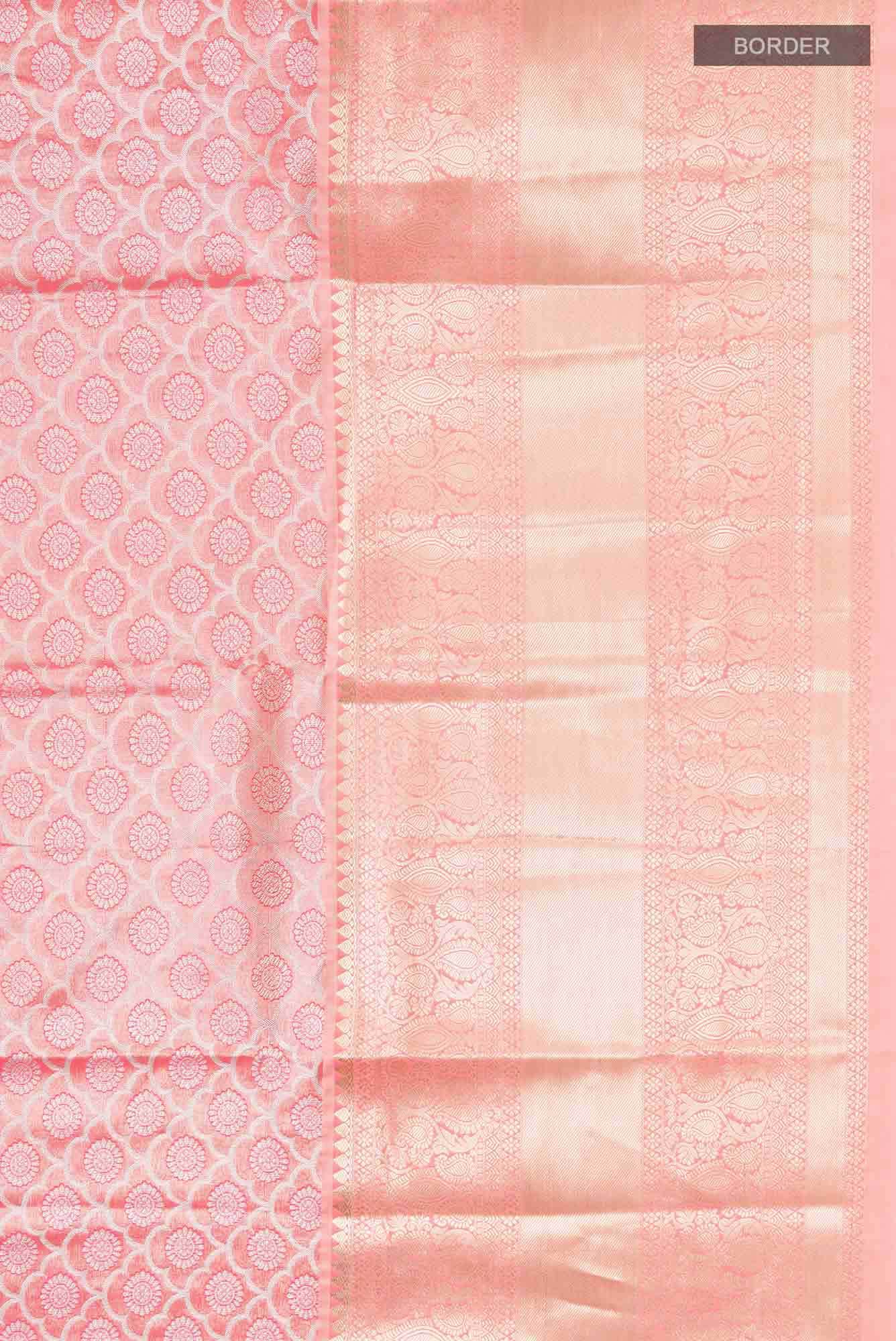 Pink Blended Art Silk Saree