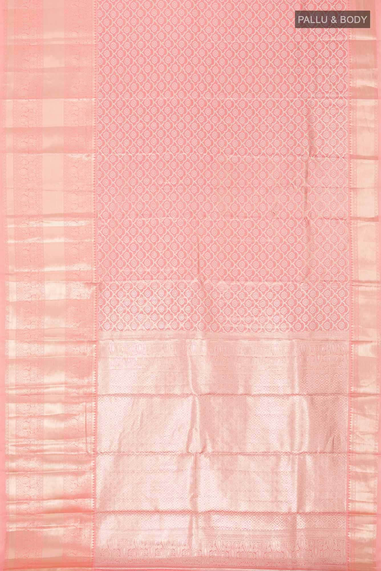 Pink Blended Art Silk Saree