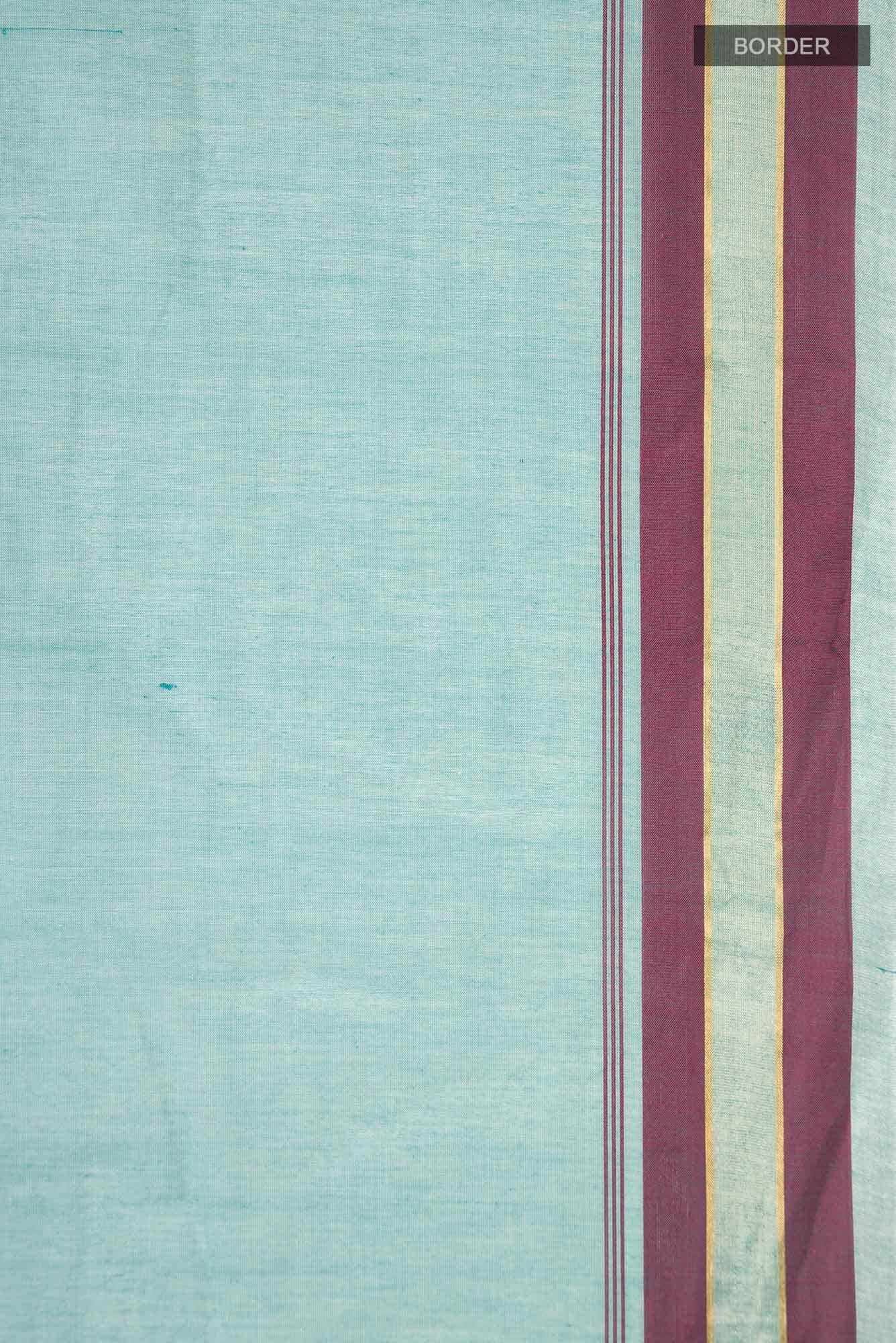Blue Kanchi Cotton Saree