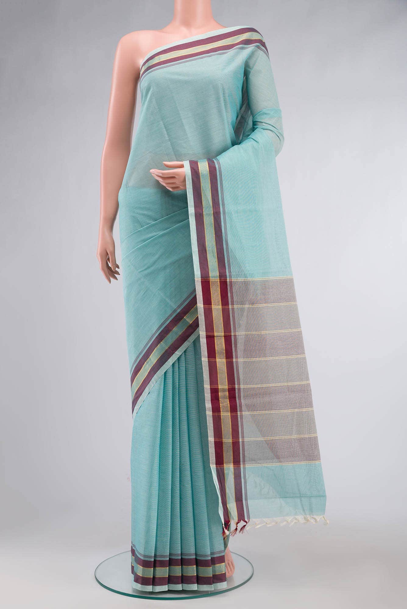Blue Kanchi Cotton Saree