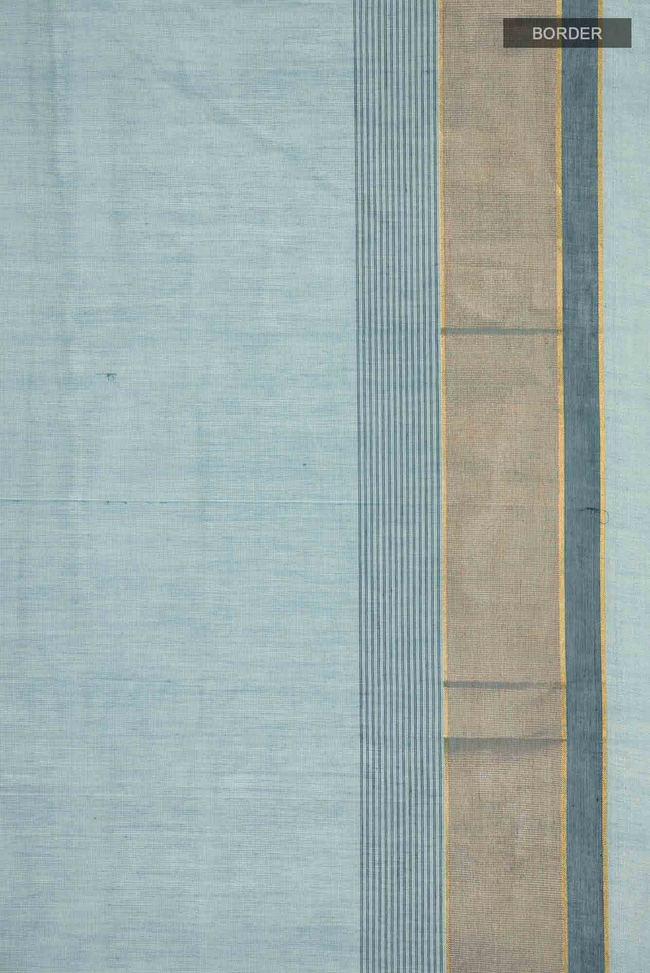 Blue Kanchi Cotton Saree