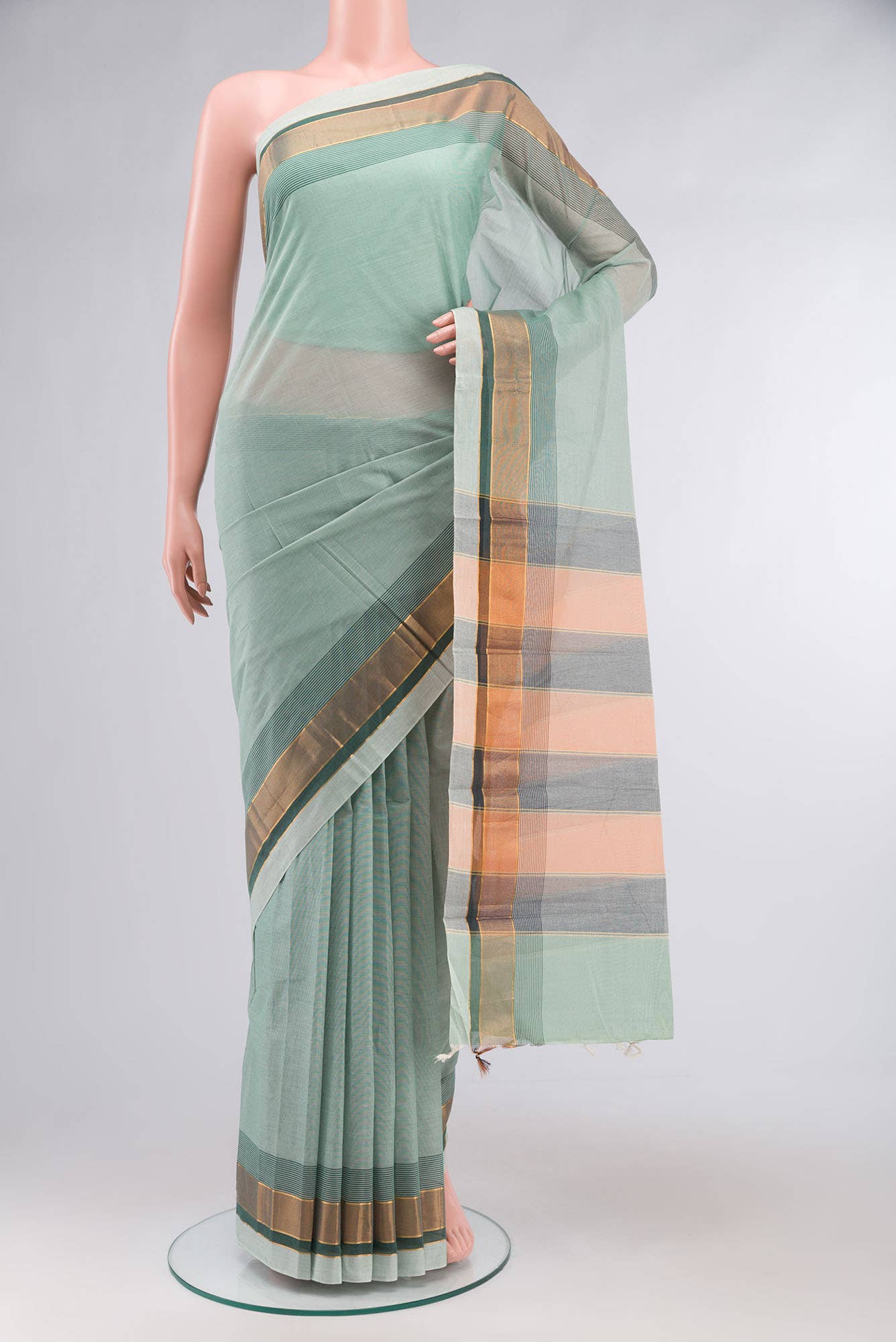 Green Kanchi Cotton Saree