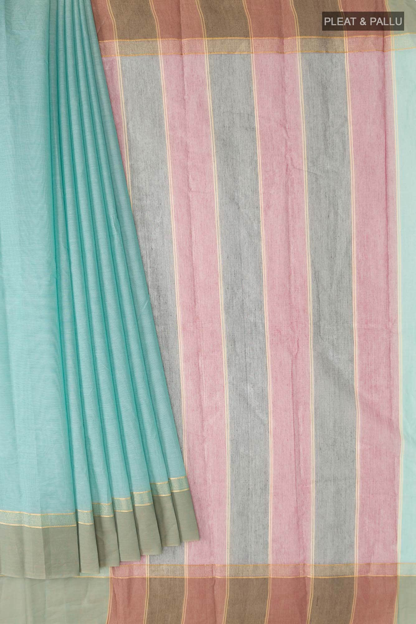 Blue Kanchi Cotton Saree