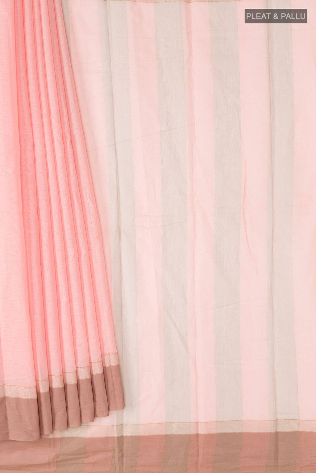 Peach Kanchi Cotton Saree