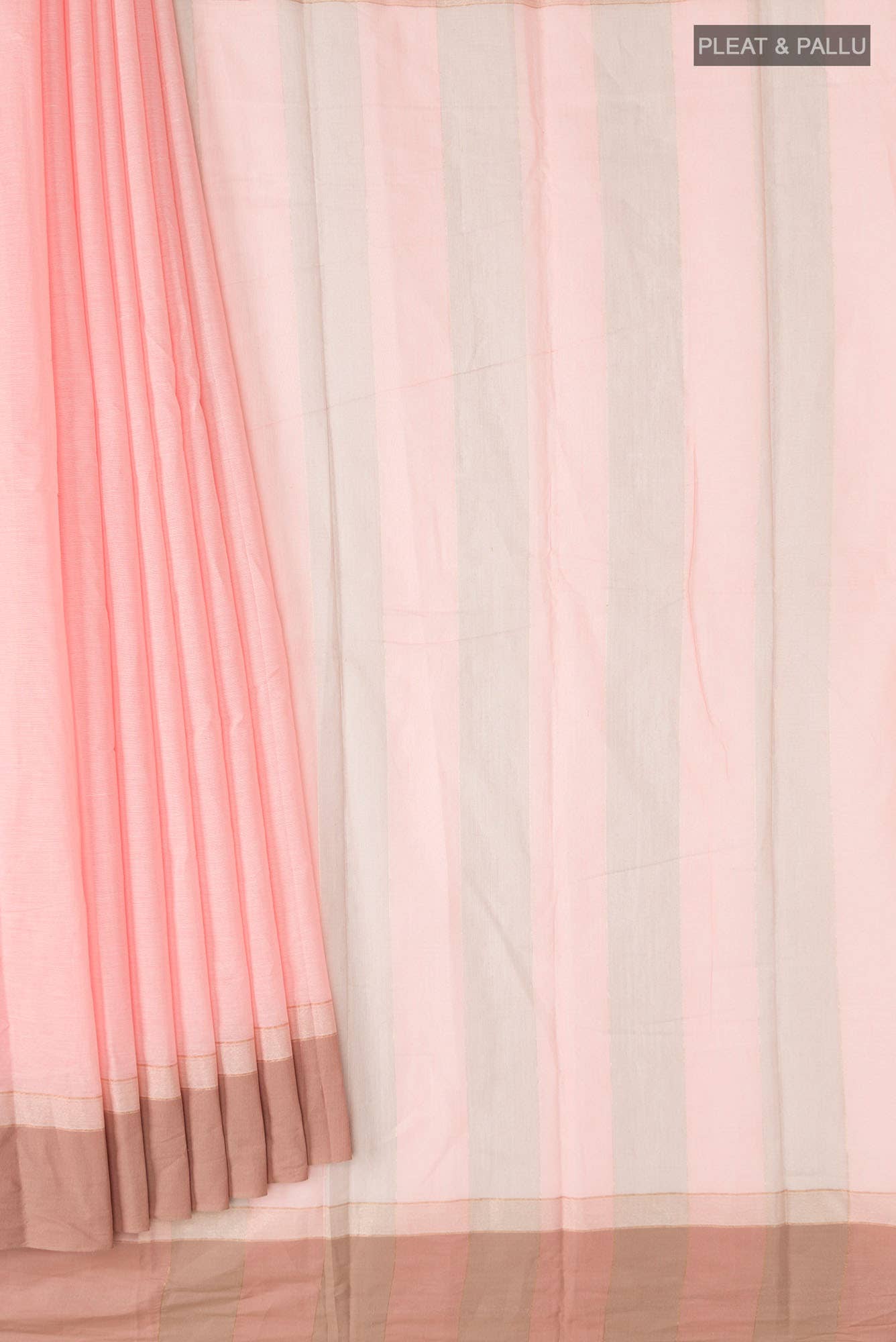 Peach Kanchi Cotton Saree