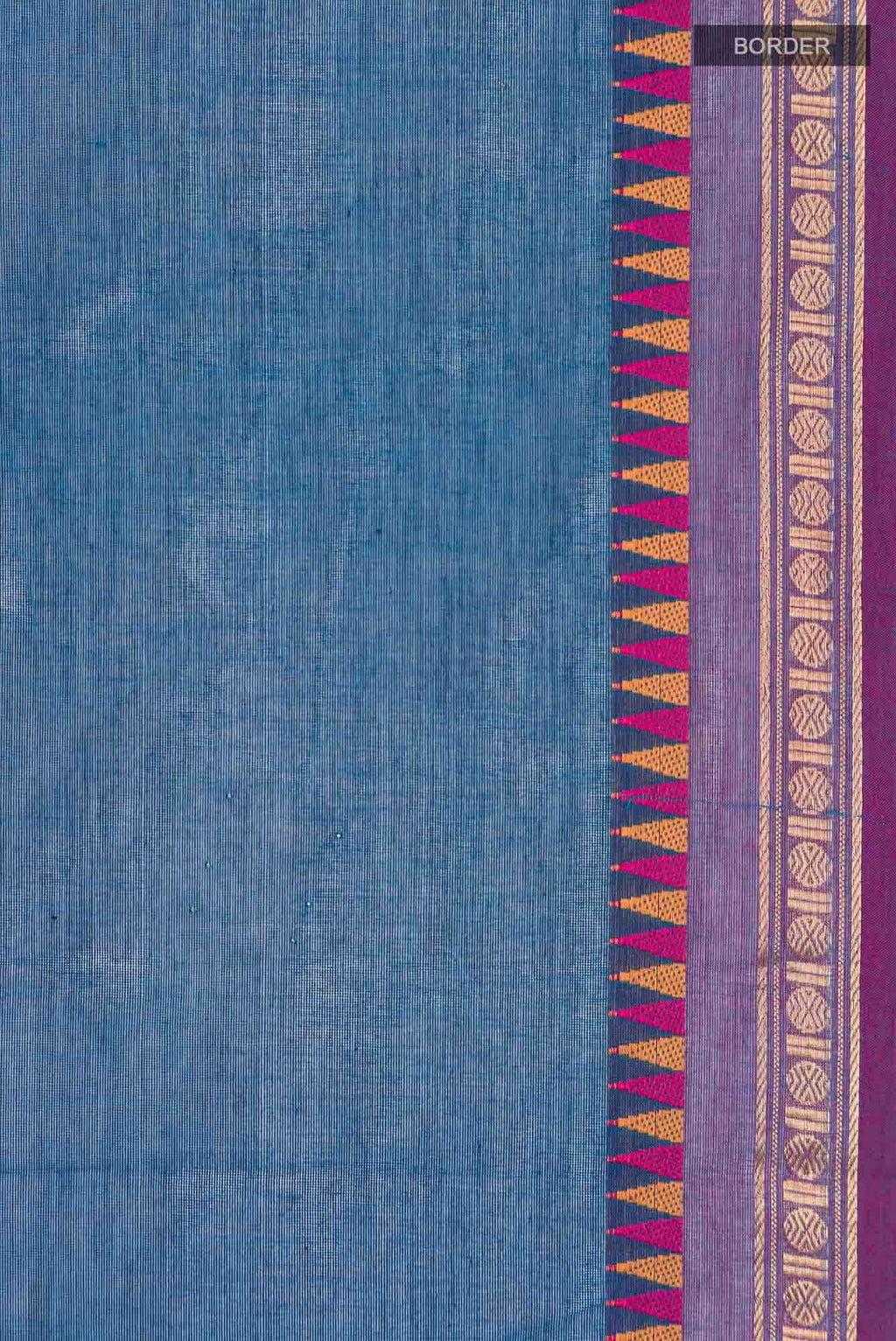 Blue Kanchi Cotton Saree