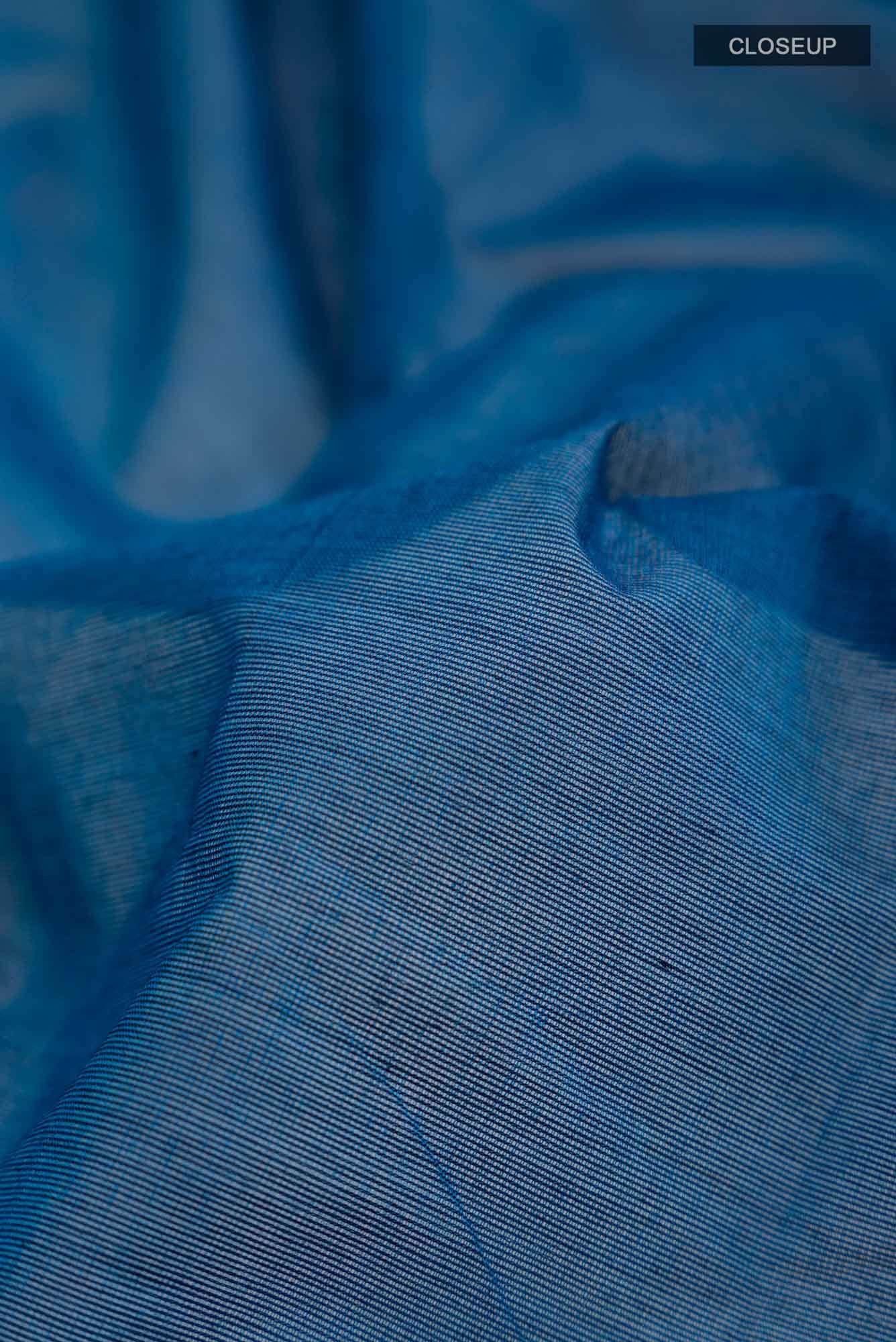 Blue Kanchi Cotton Saree