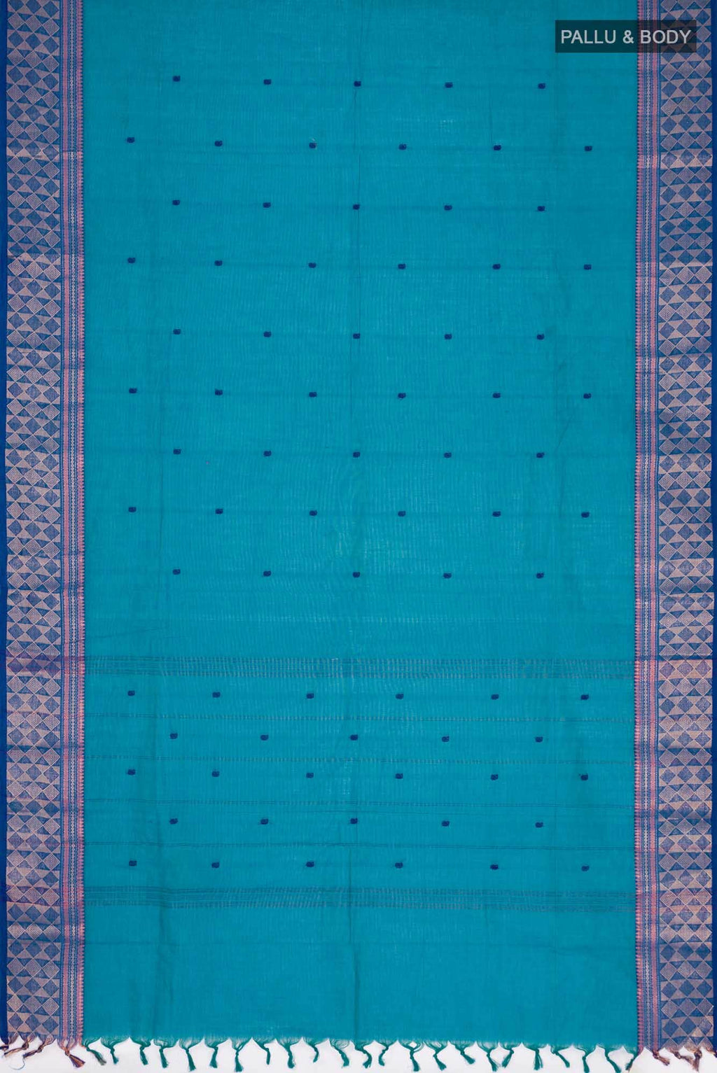 Blue Kanchi Cotton Saree