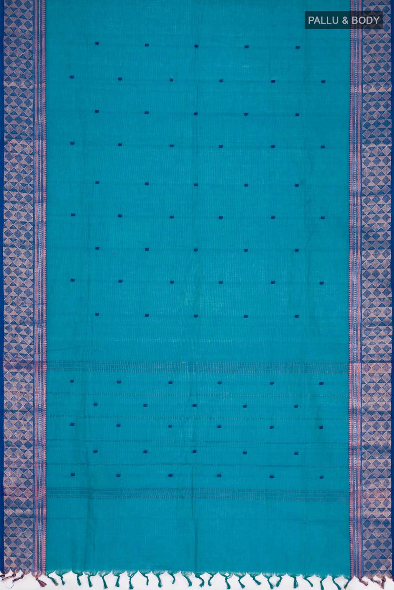 Blue Kanchi Cotton Saree