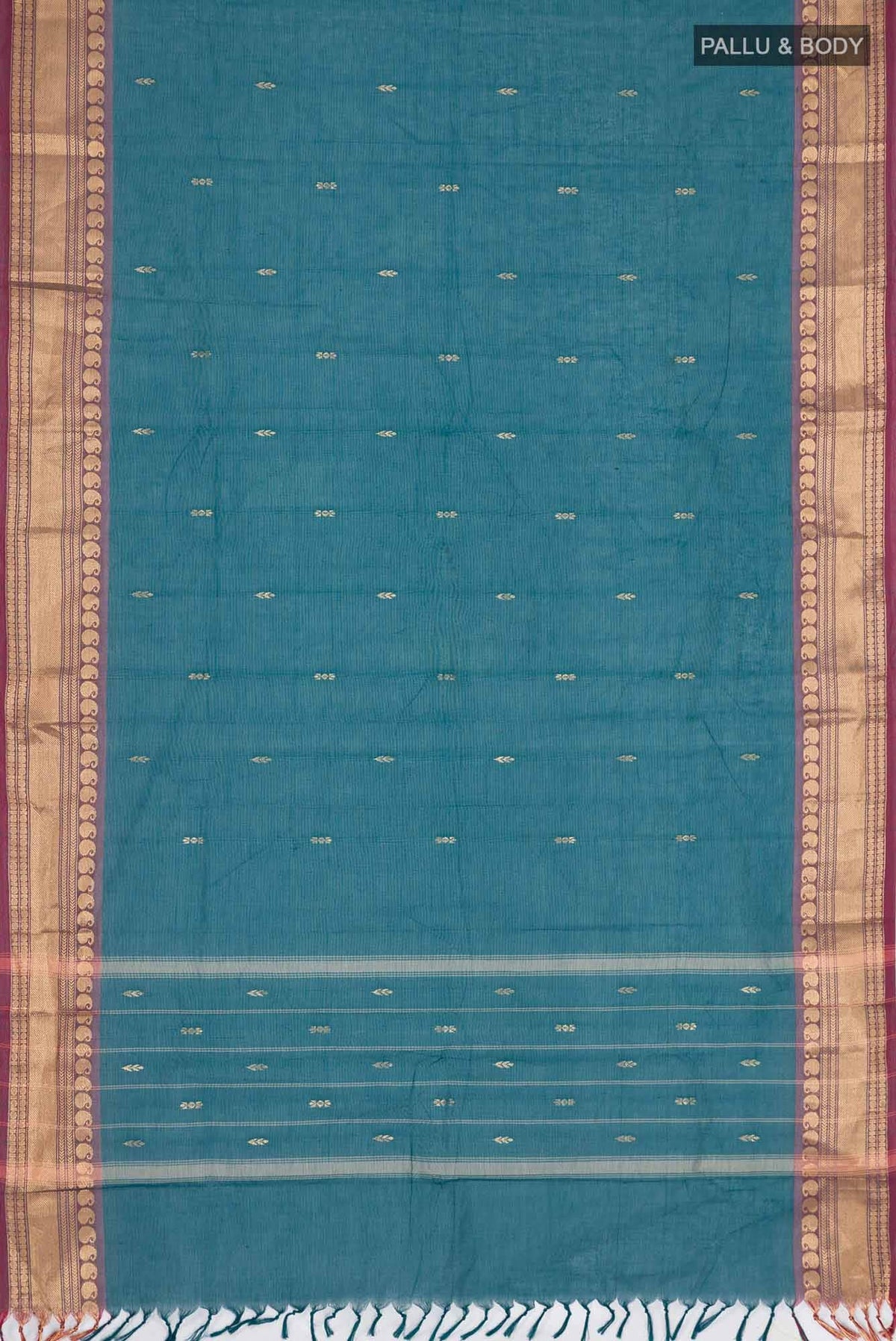 Blue Kanchi Cotton Saree