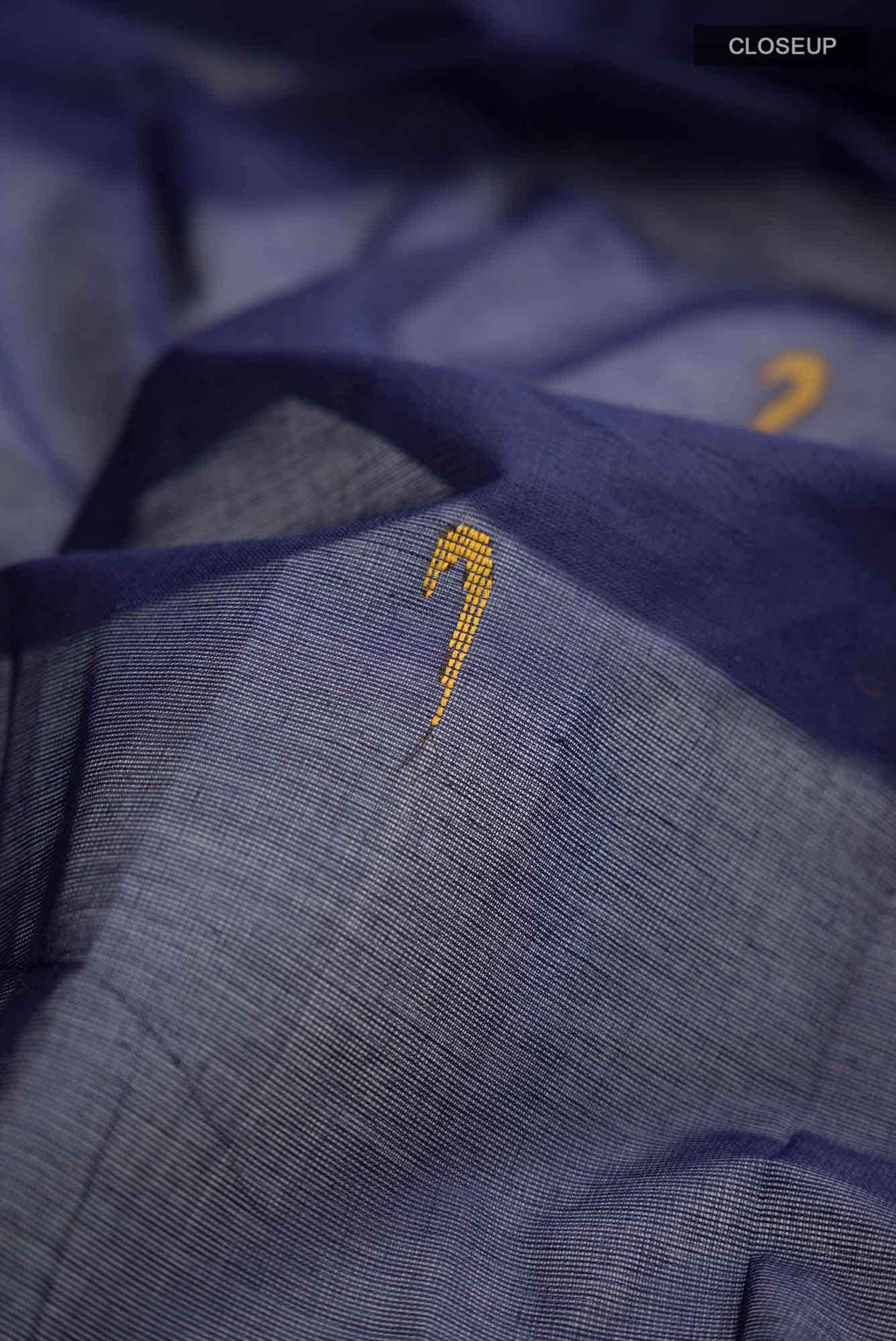 Navy Blue Kanchi Cotton Saree