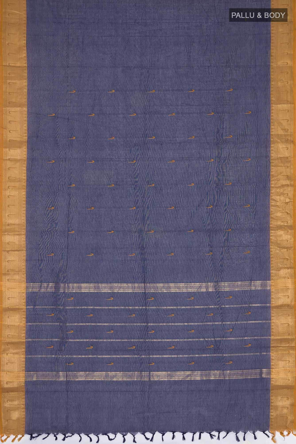 Navy Blue Kanchi Cotton Saree