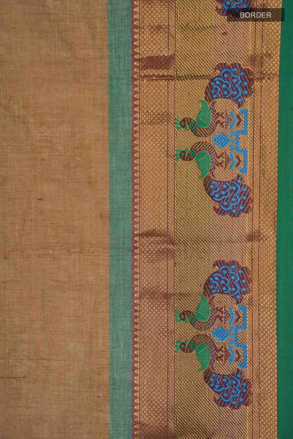 Brown Kanchi Cotton Saree