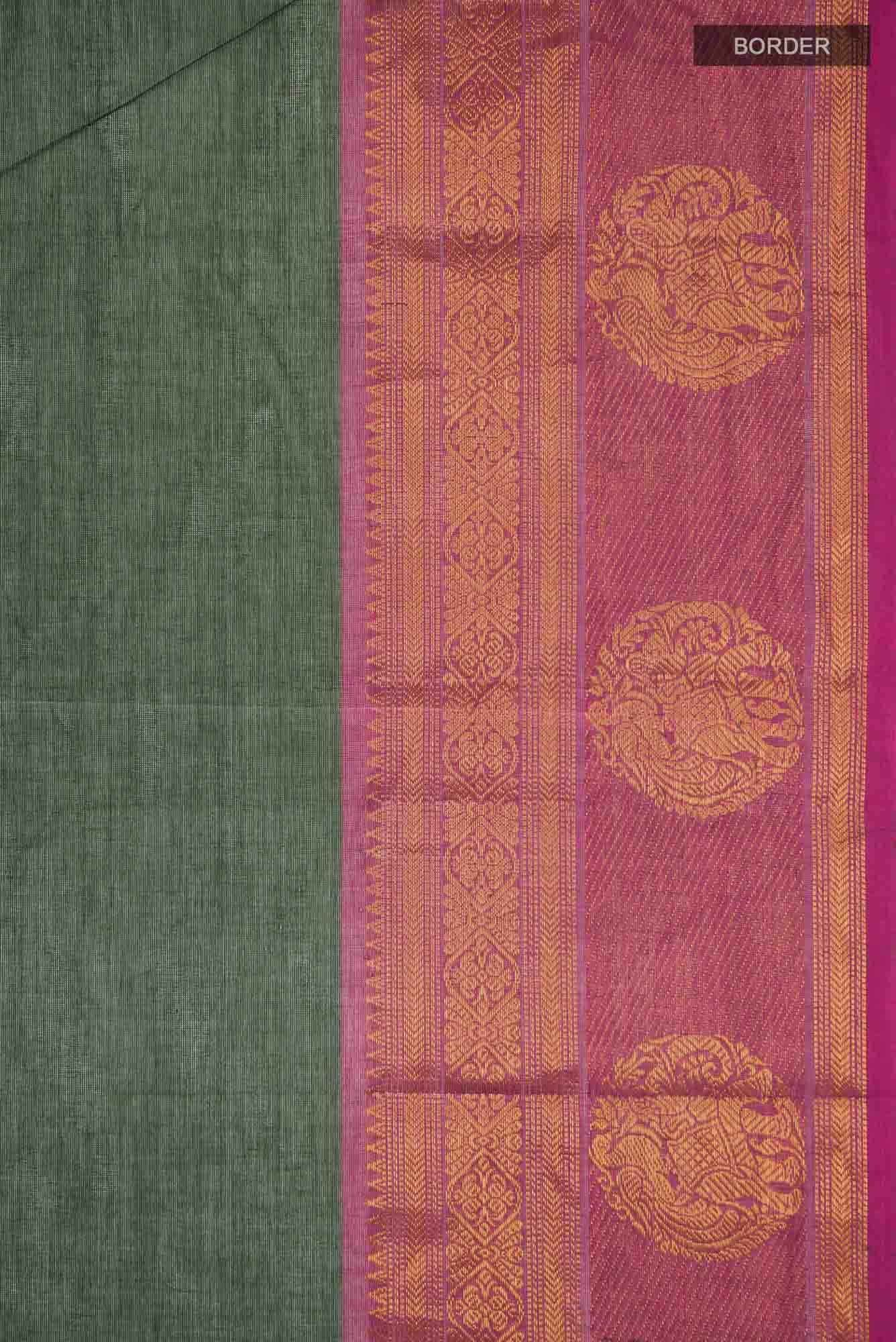 Green Kanchi Cotton Saree