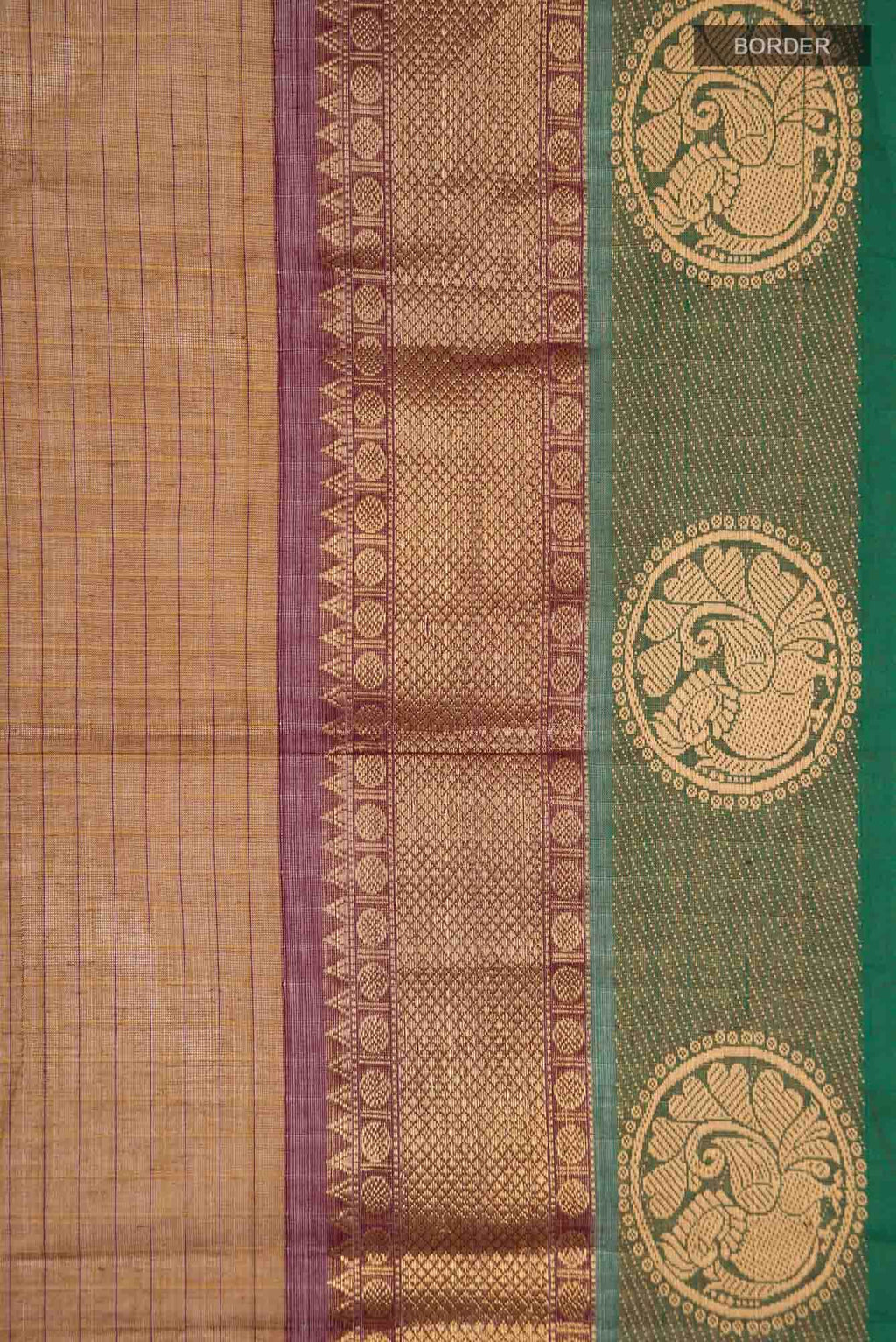 Brown Kanchi Cotton Saree