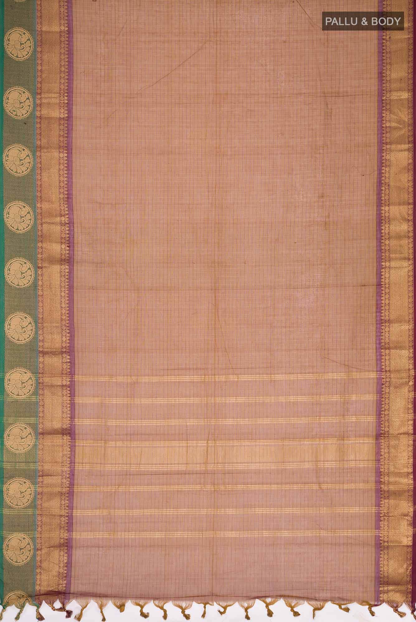 Brown Kanchi Cotton Saree