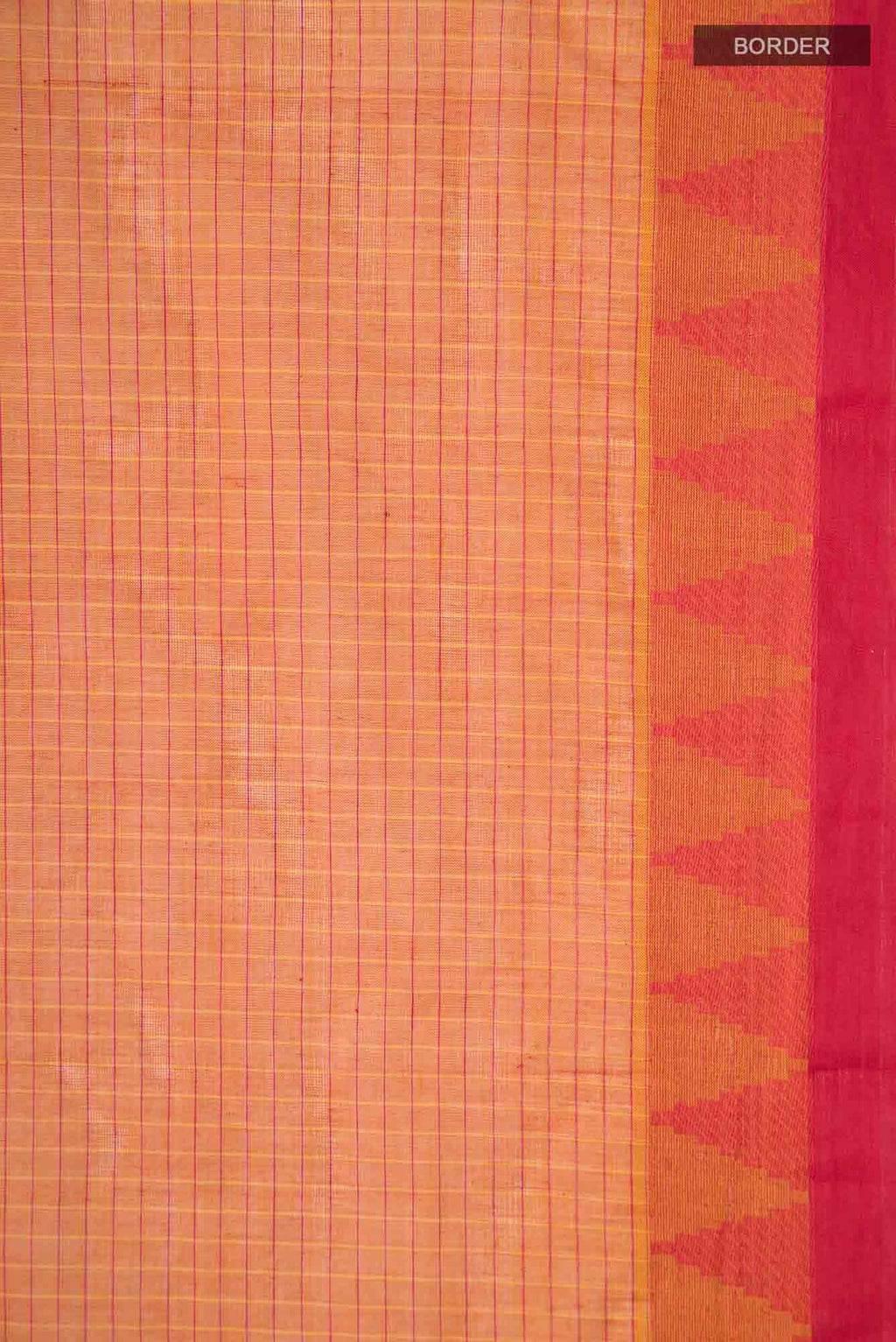Orange Kanchi Cotton Saree