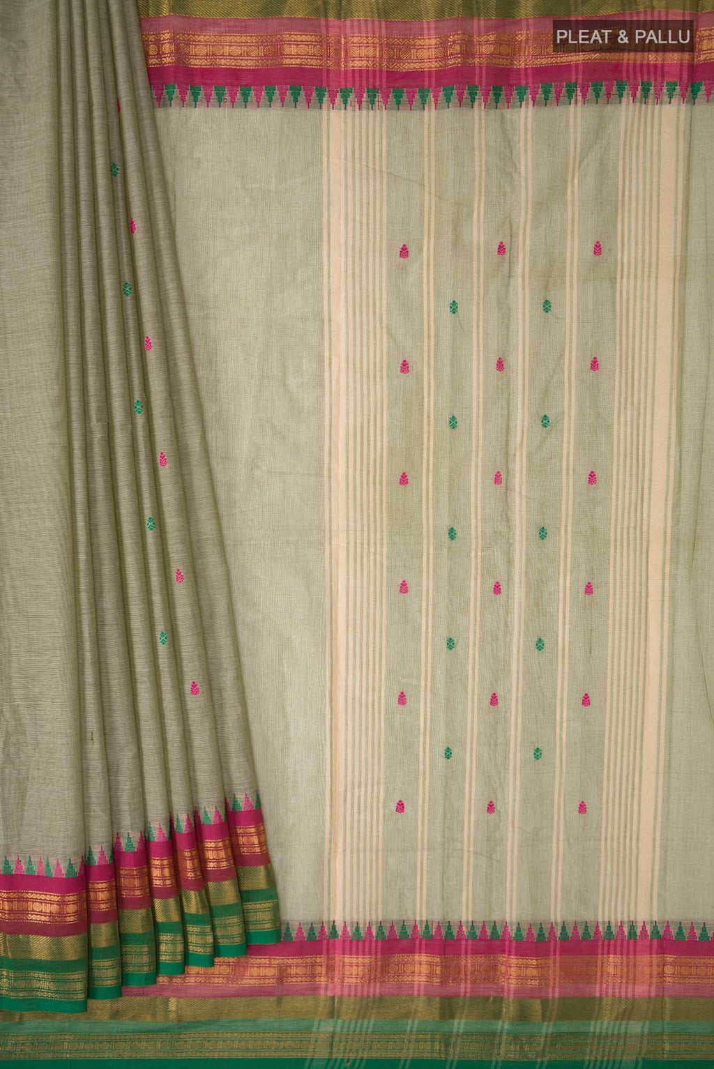 Green Kanchi Cotton Saree