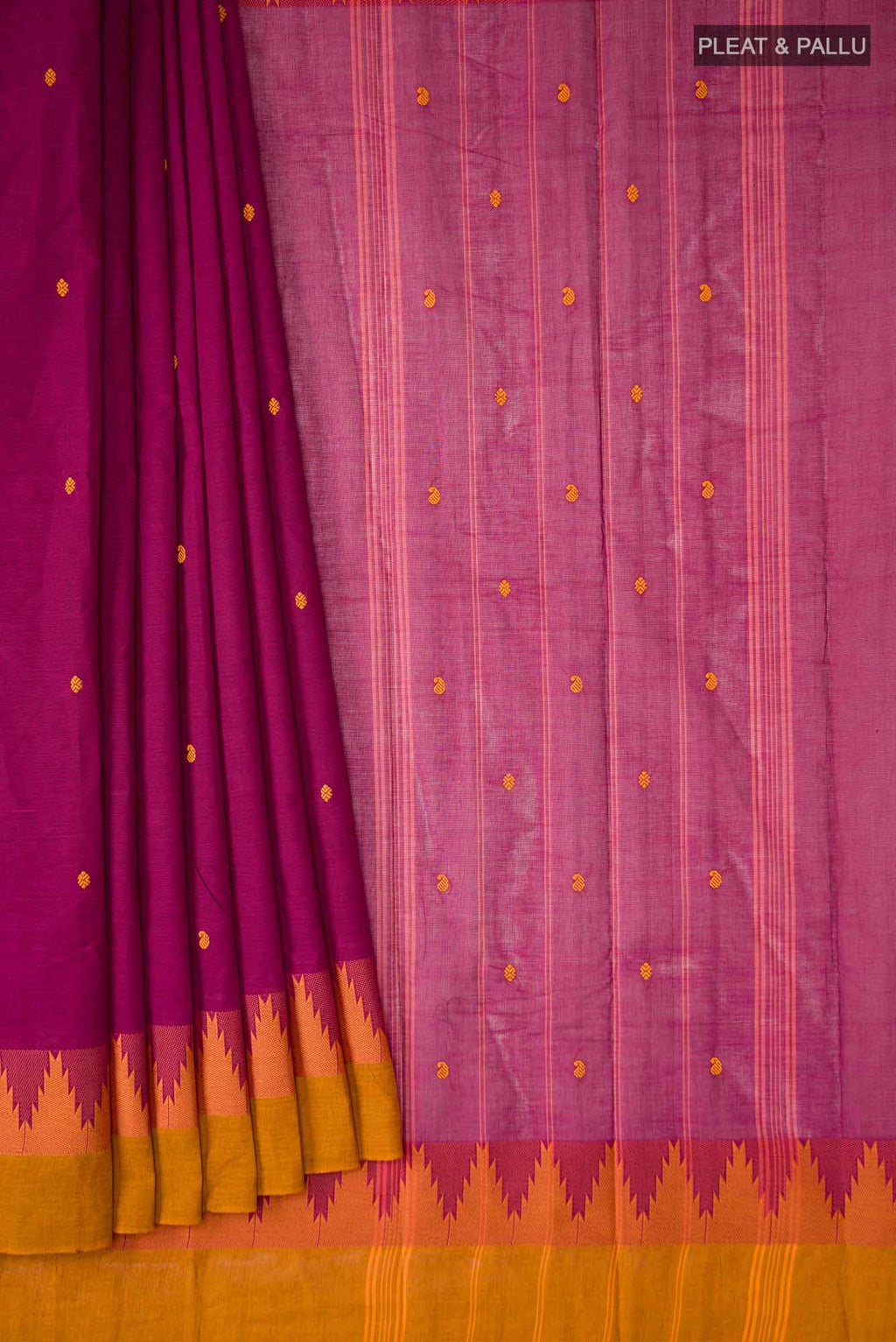 Pink Kanchi Cotton Saree