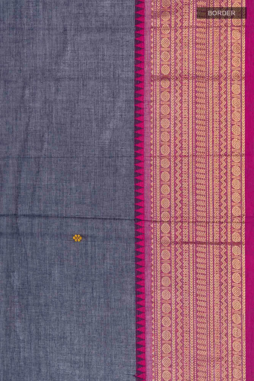 Navy Blue Kanchi Cotton Saree