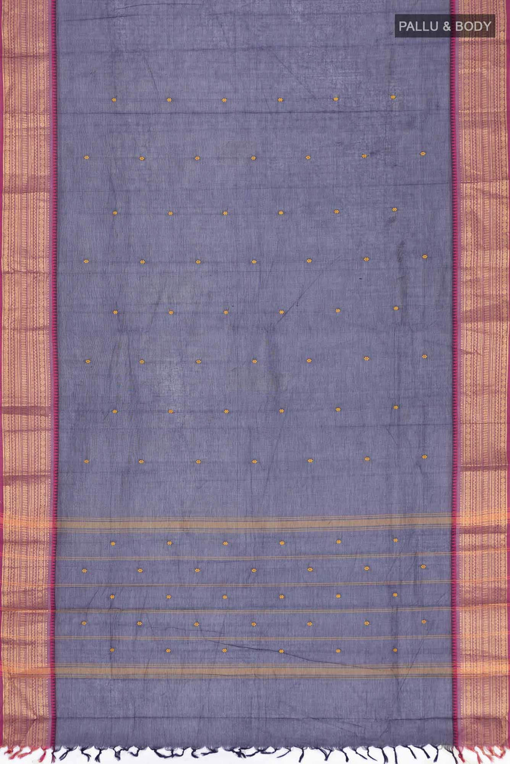 Navy Blue Kanchi Cotton Saree