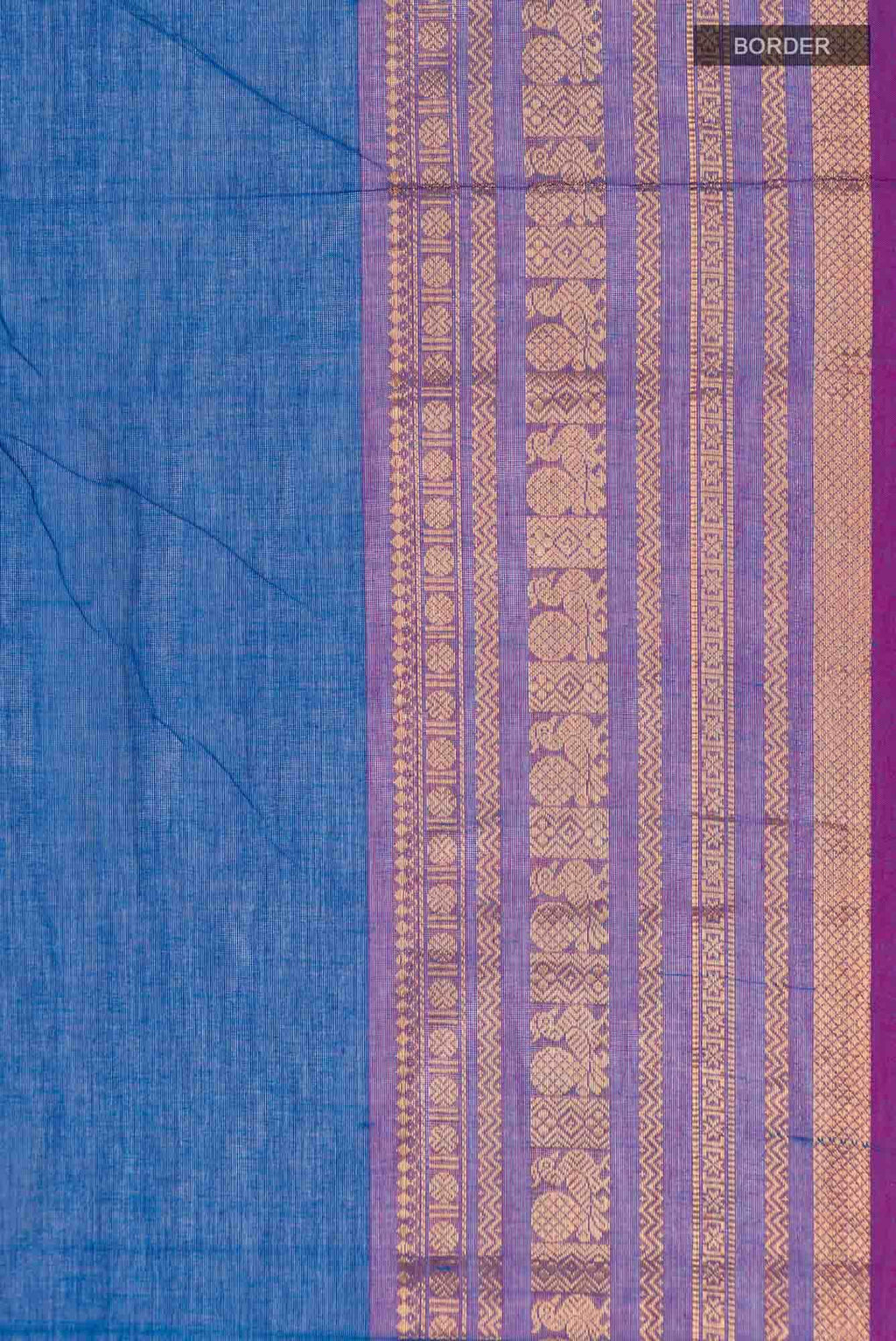 Blue Kanchi Cotton Saree