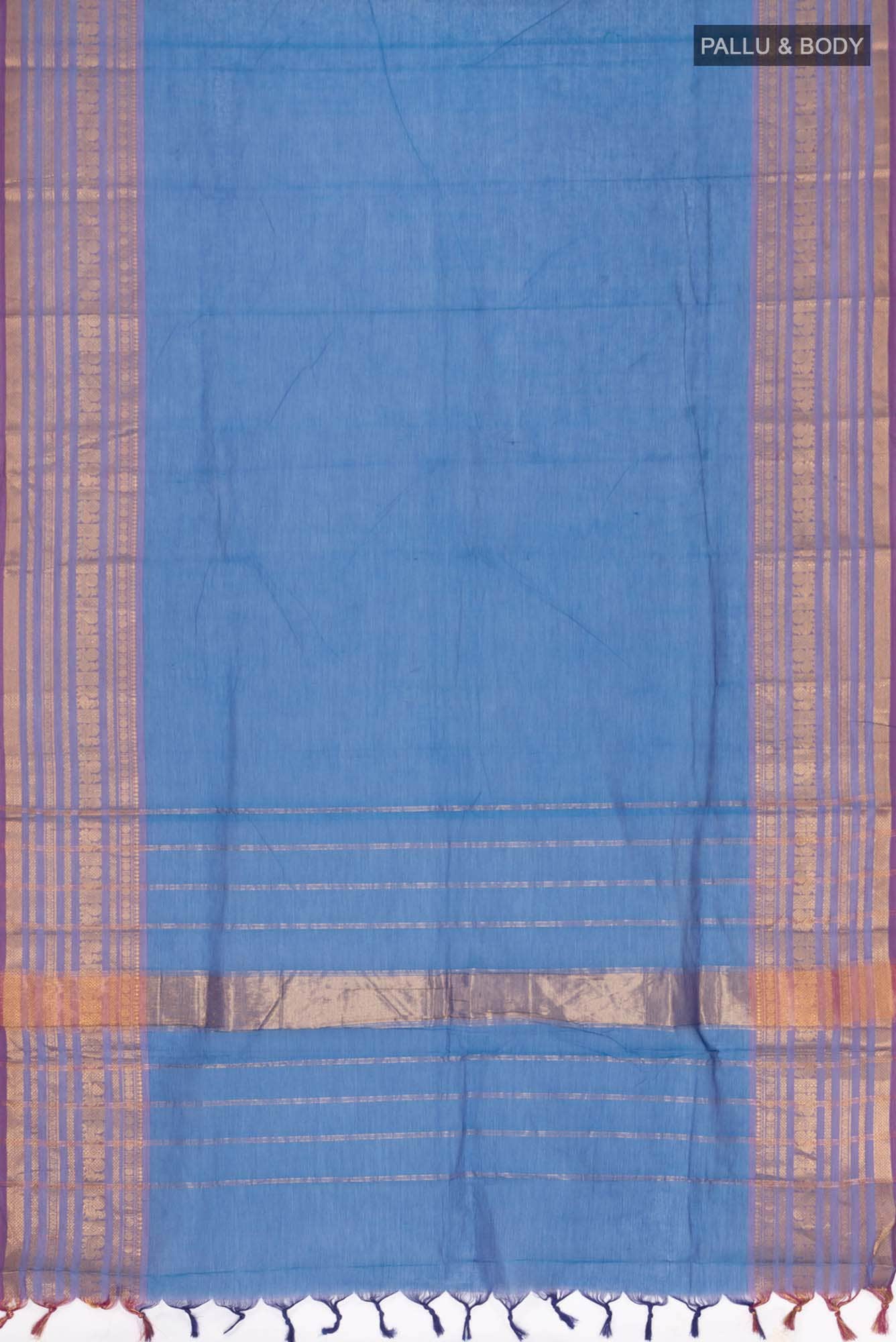 Blue Kanchi Cotton Saree