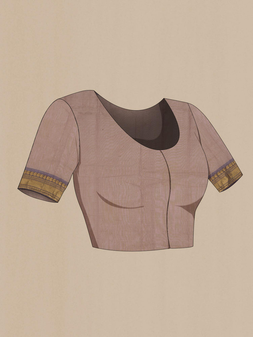 Brown Kanchi Cotton Saree