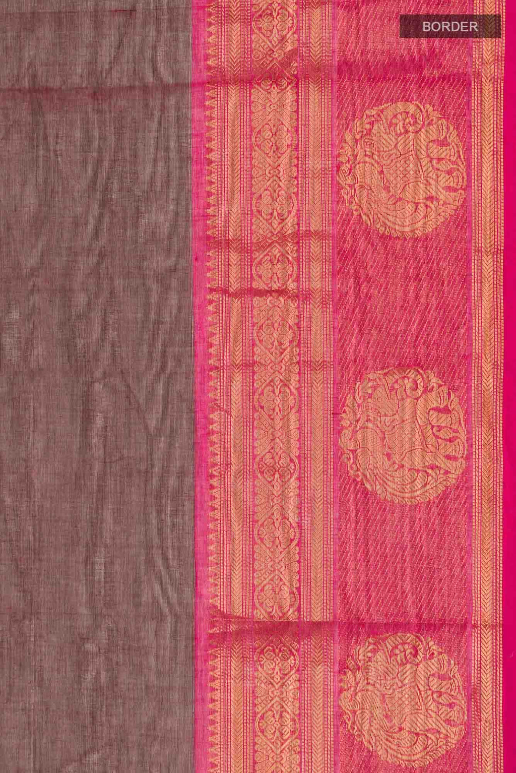 Green with Red Dual Tone Kanchi Cotton Saree