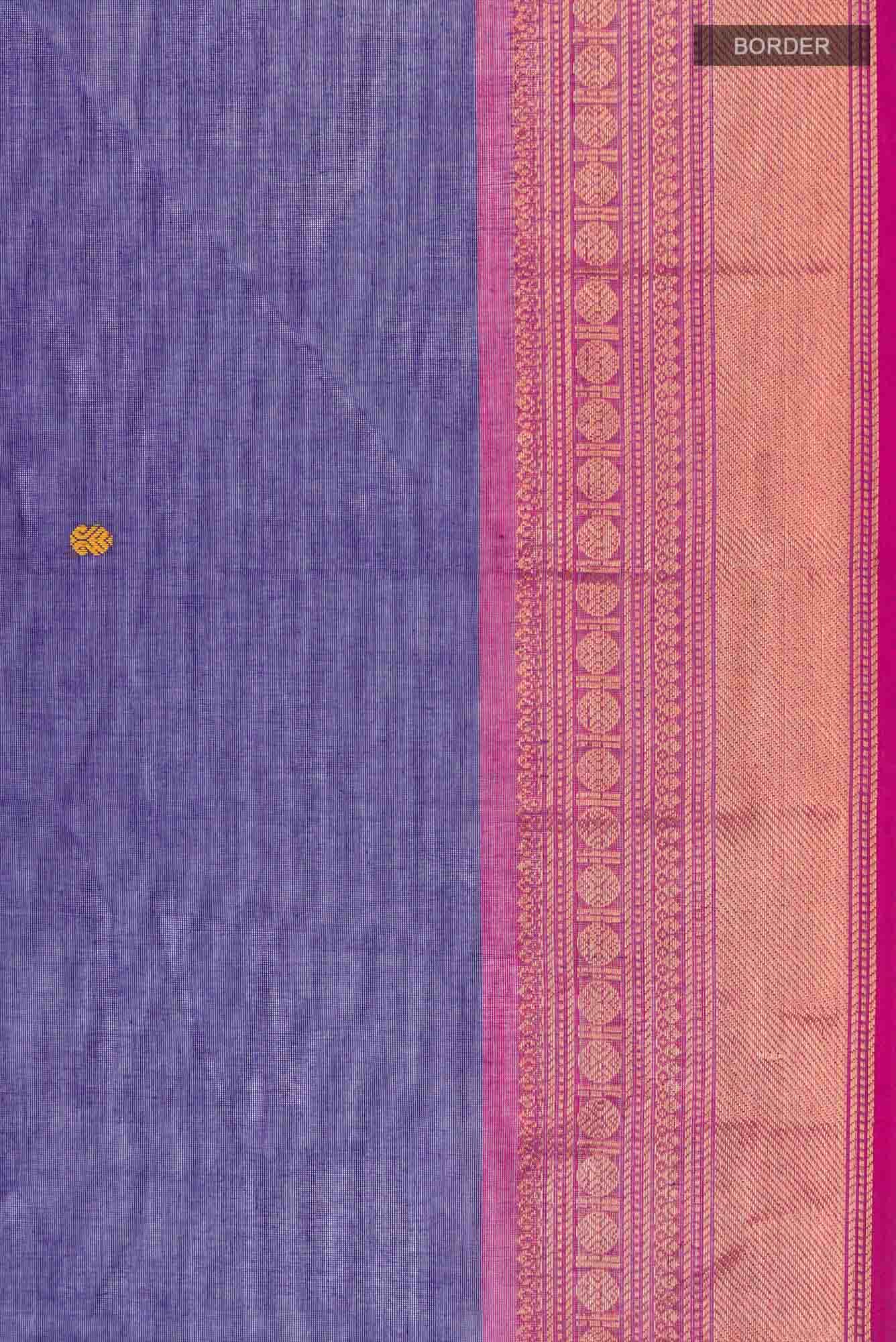 Blue Kanchi Cotton Saree