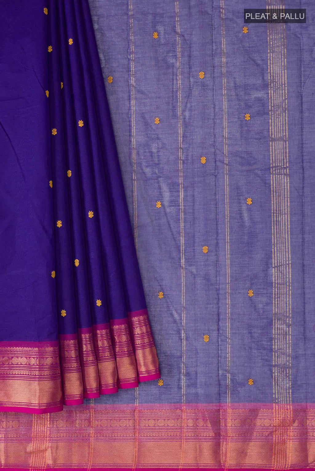 Blue Kanchi Cotton Saree