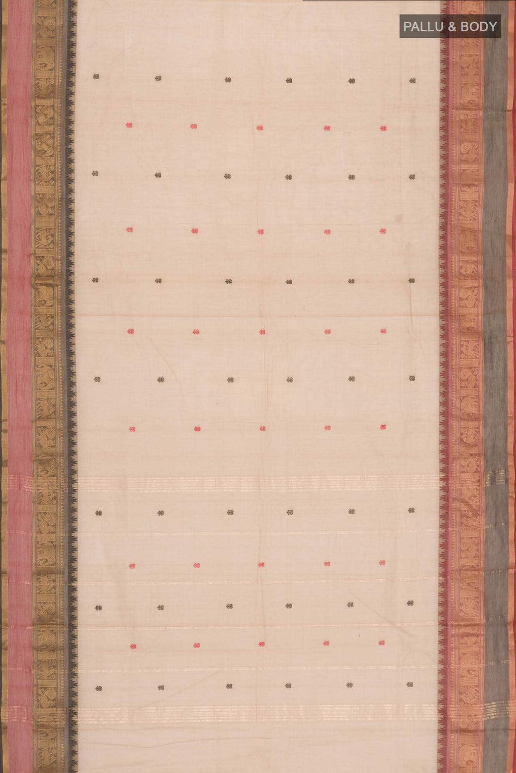 Beige Kanchi Cotton Saree