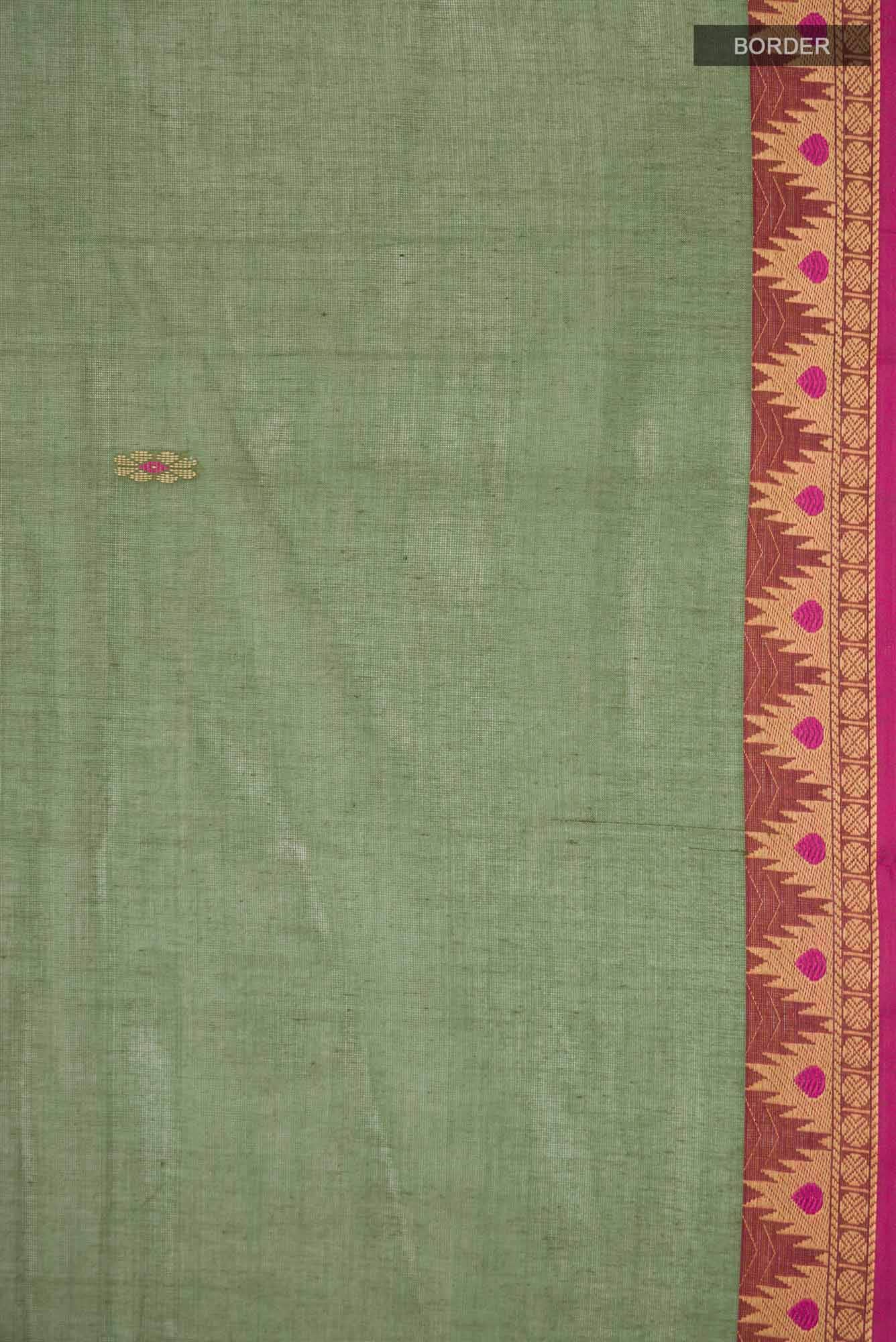Green Kanchi Cotton Saree
