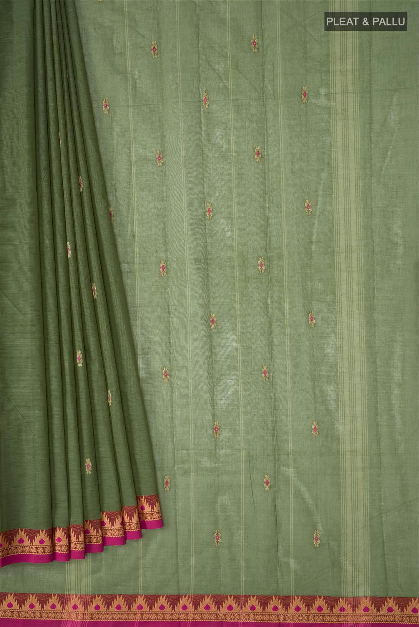 Green Kanchi Cotton Saree