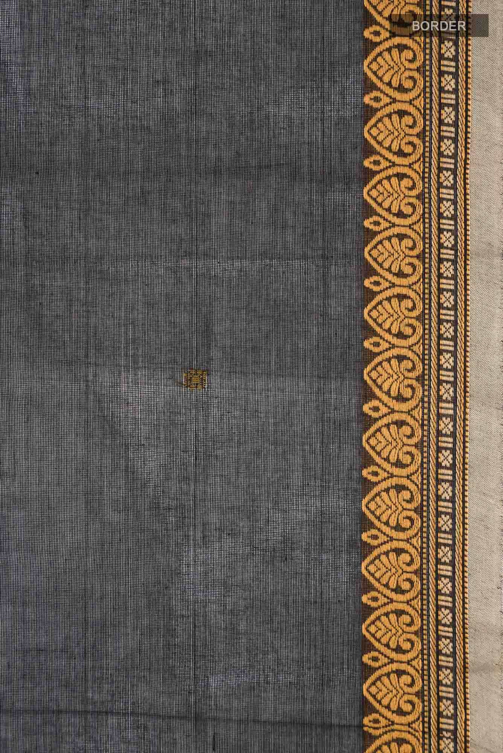 Black Kanchi Cotton Saree