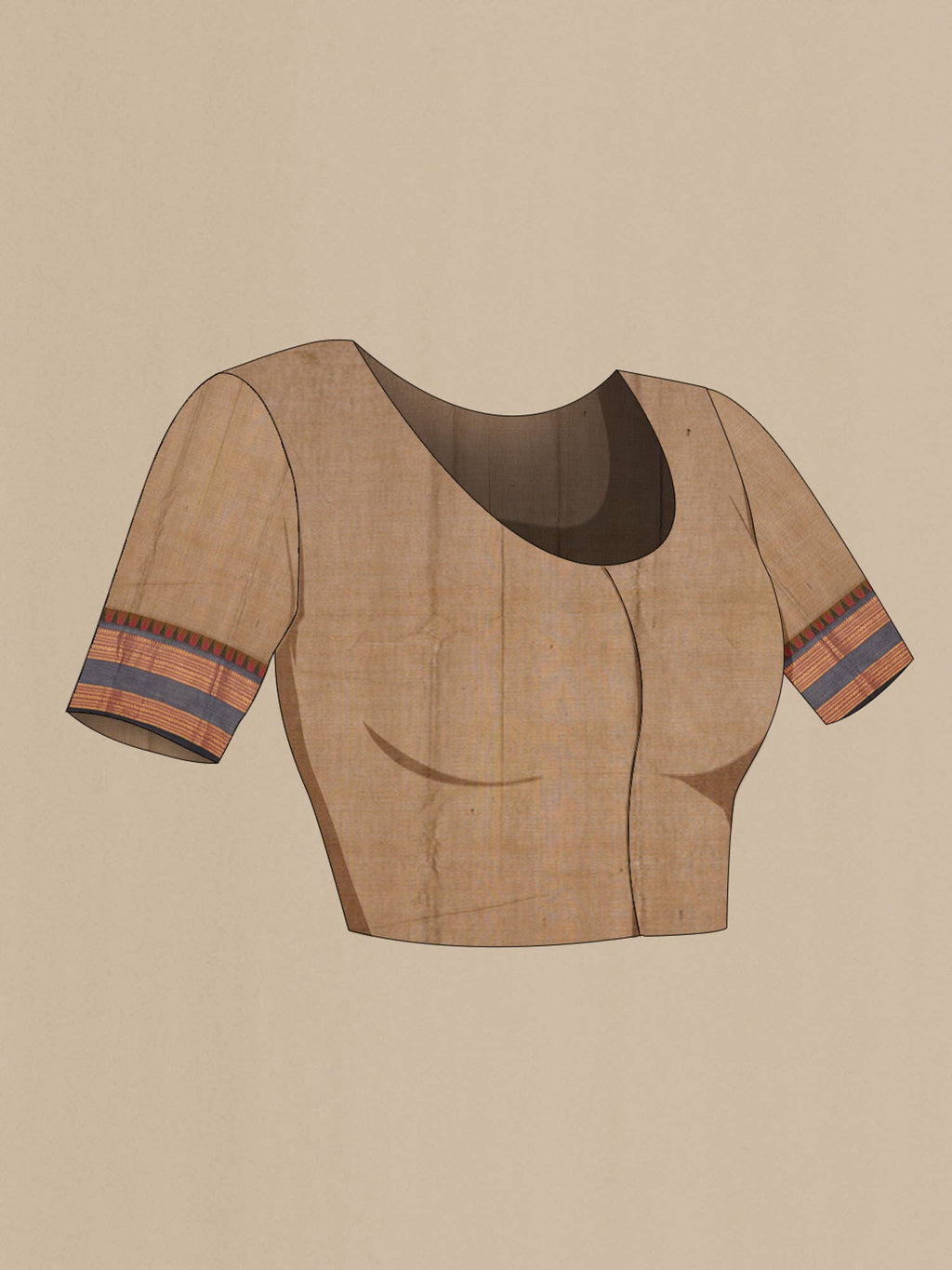 Brown Kanchi Cotton Saree