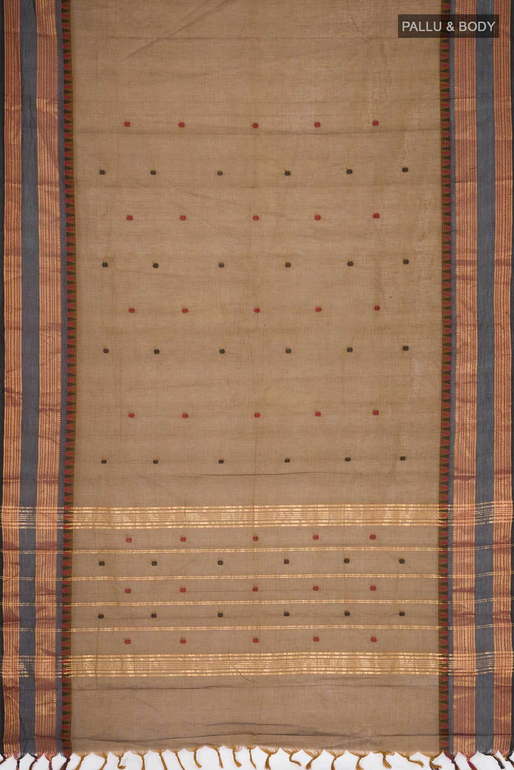 Brown Kanchi Cotton Saree