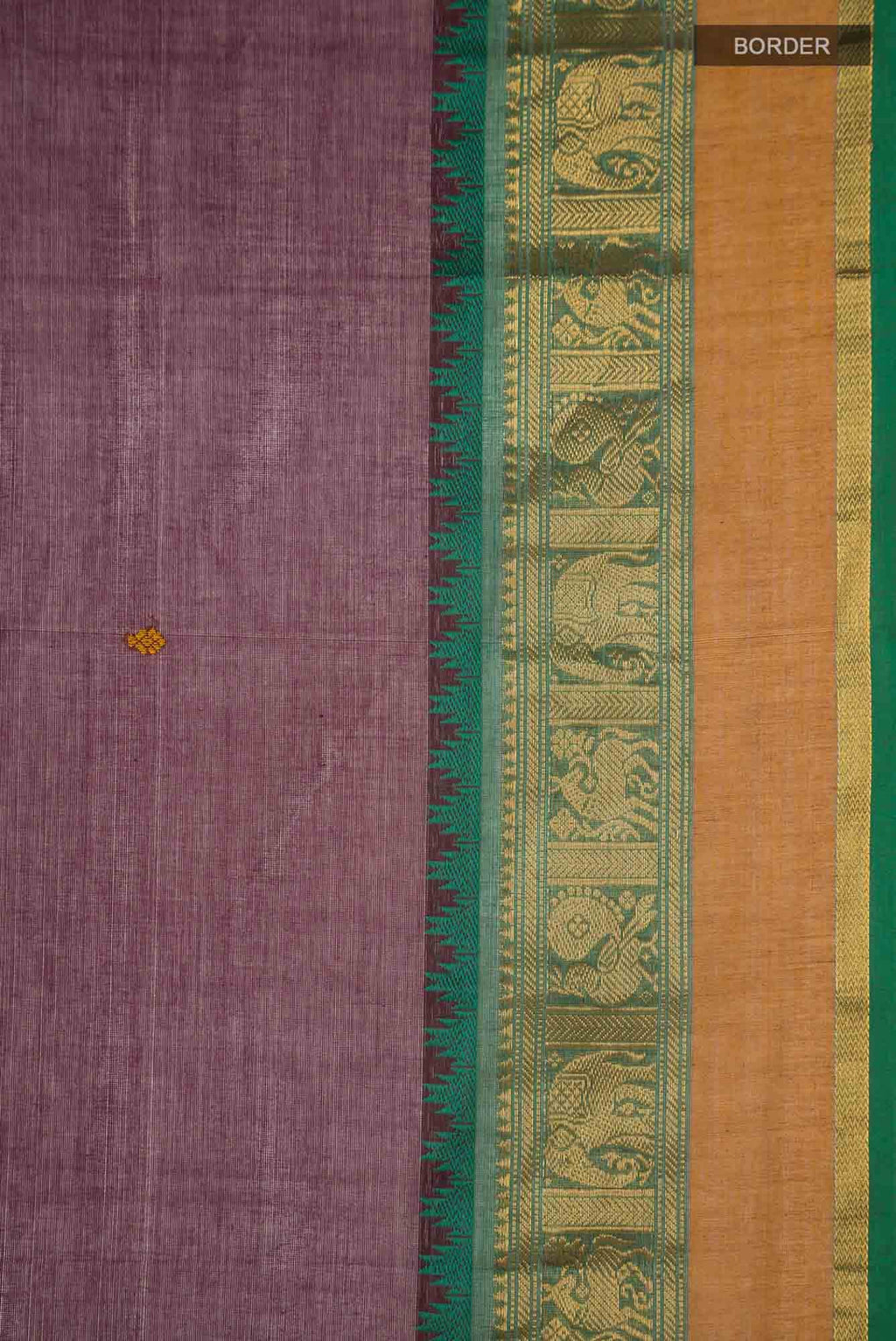 Brown Kanchi Cotton Saree